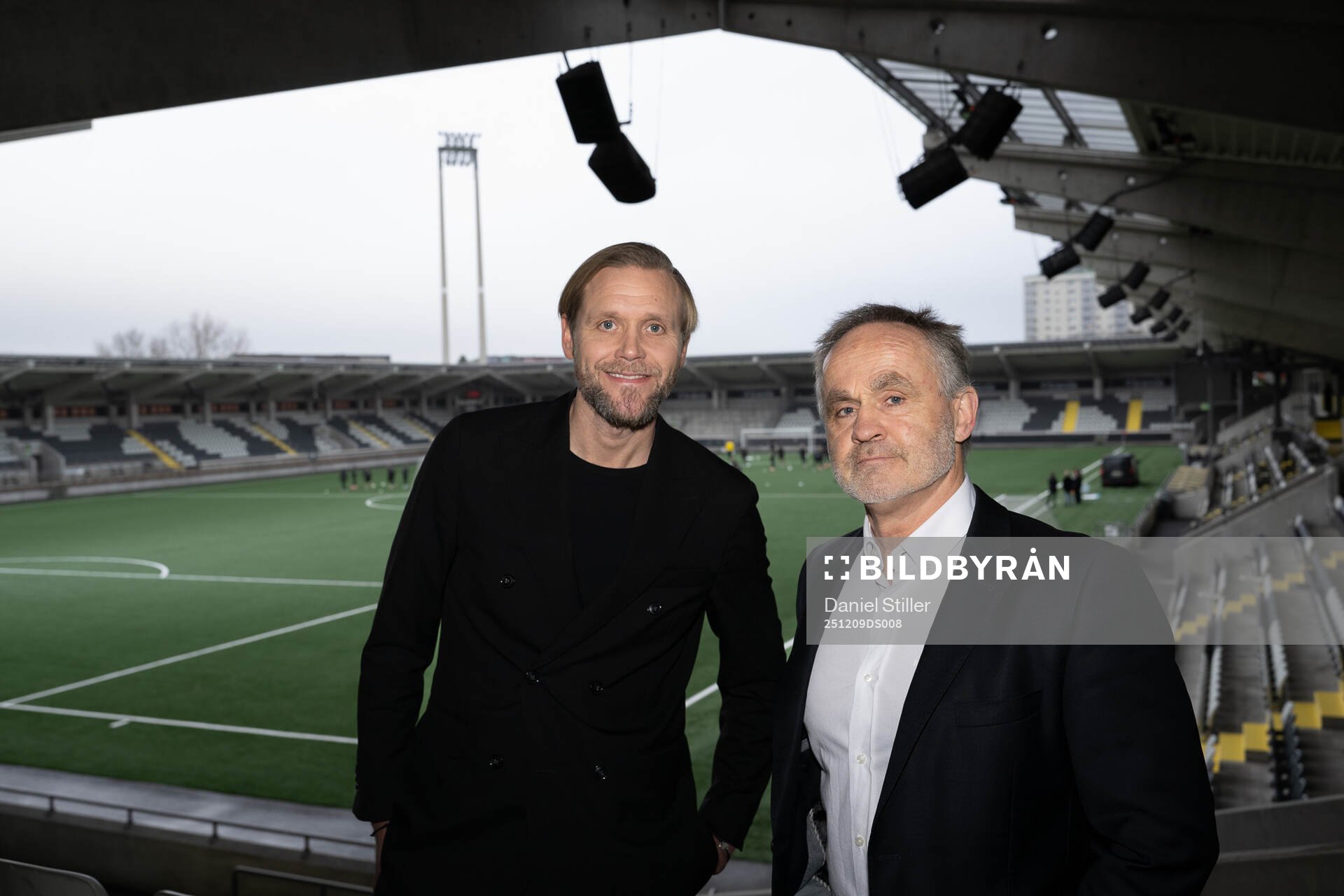 Häckens klubbchef Marcus Jodin och Nordic Wellness VD