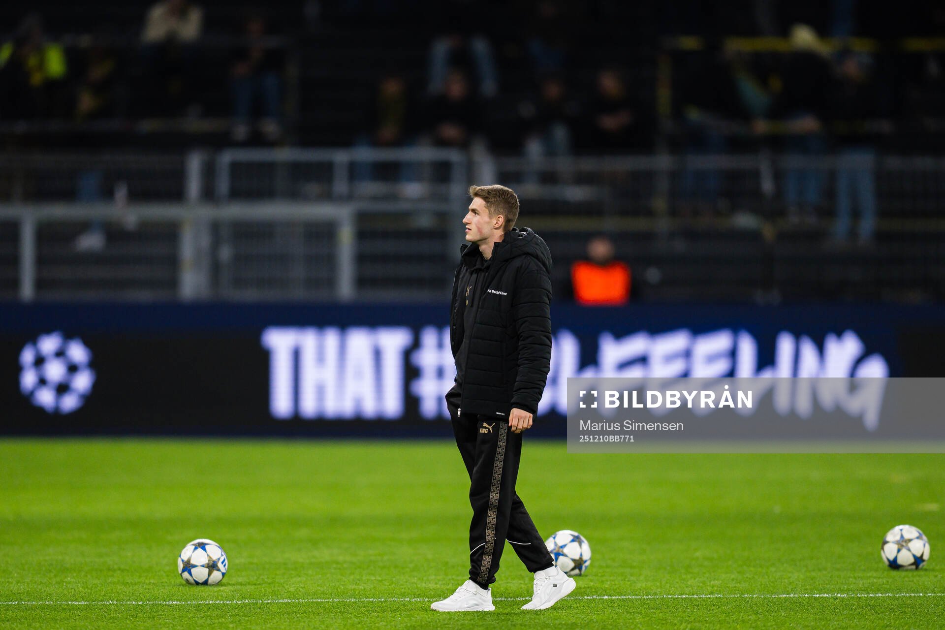Fredrik Sjøvold of Bodø/Glimt arrives