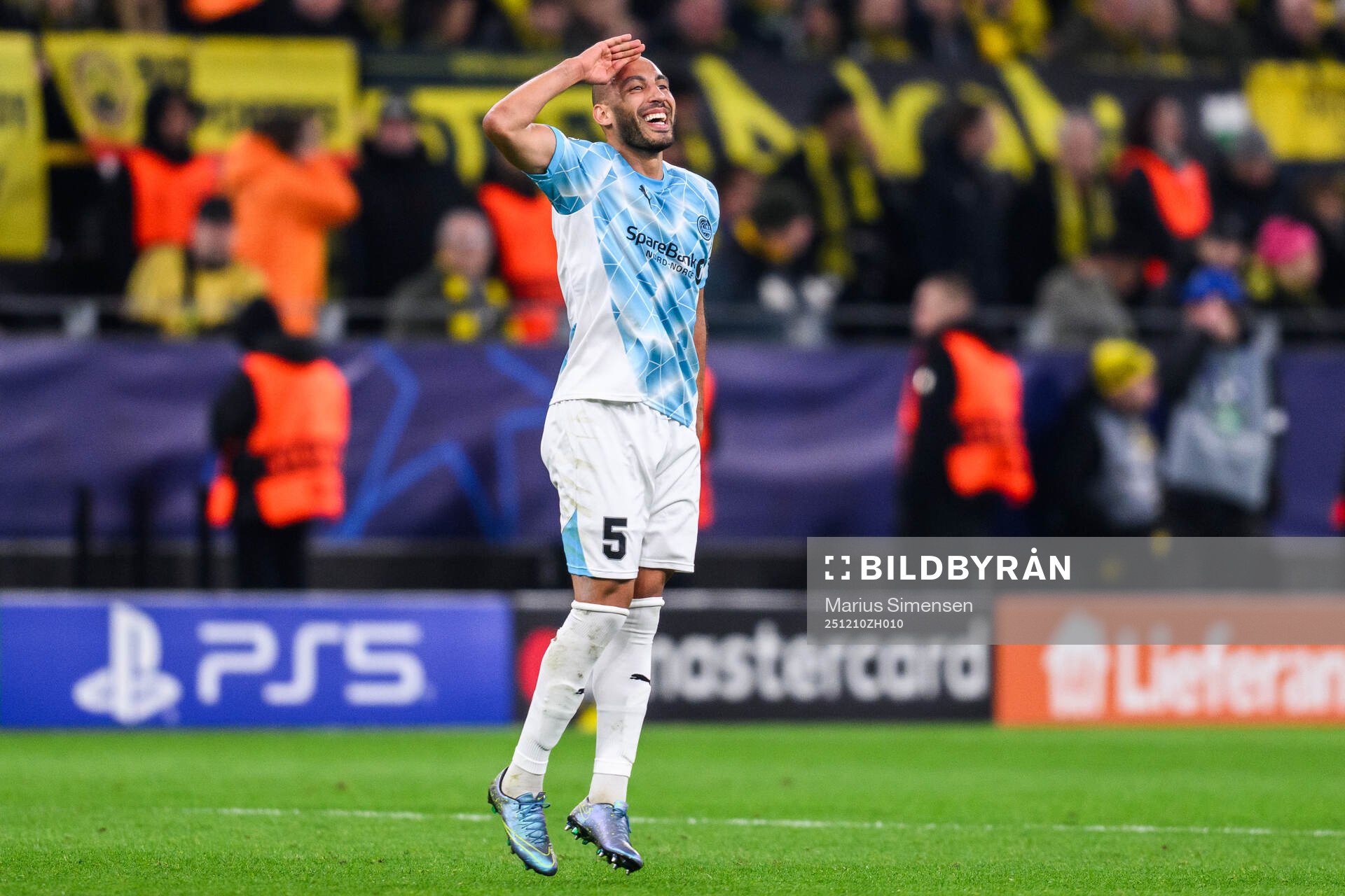 Haitam Aleesami of Bodø/Glimt celebrates