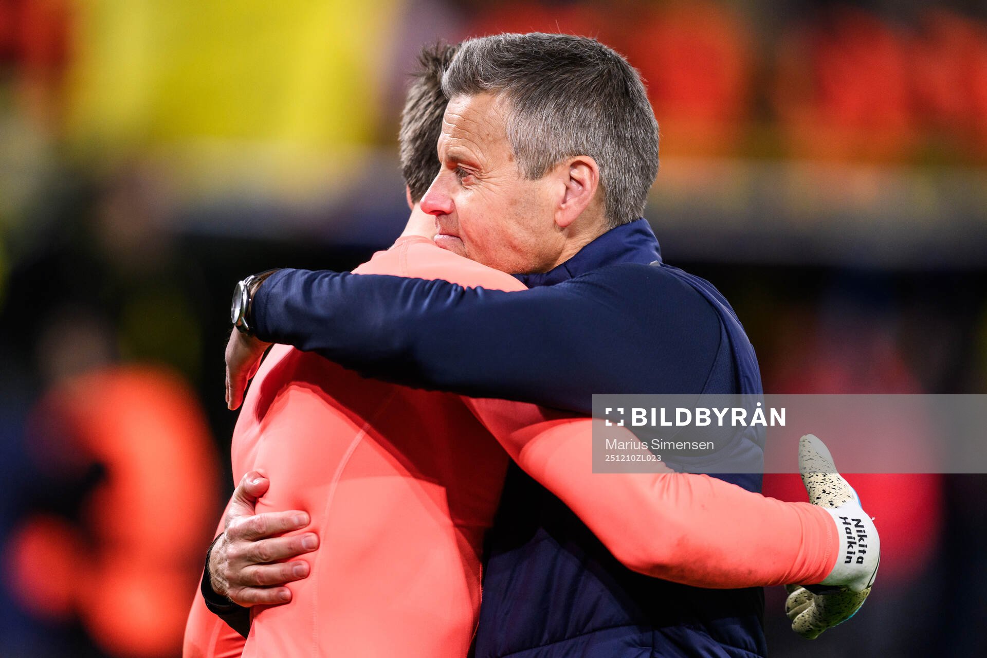 goalkeeper Nikita Haikin and Head coach Kjetil Knutsen of