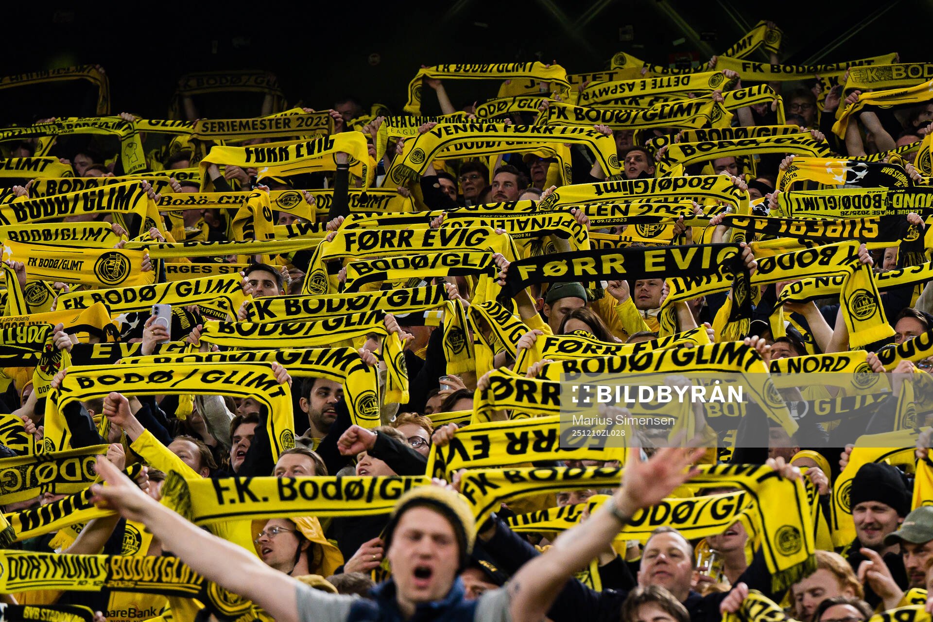 Spectators in the stands
