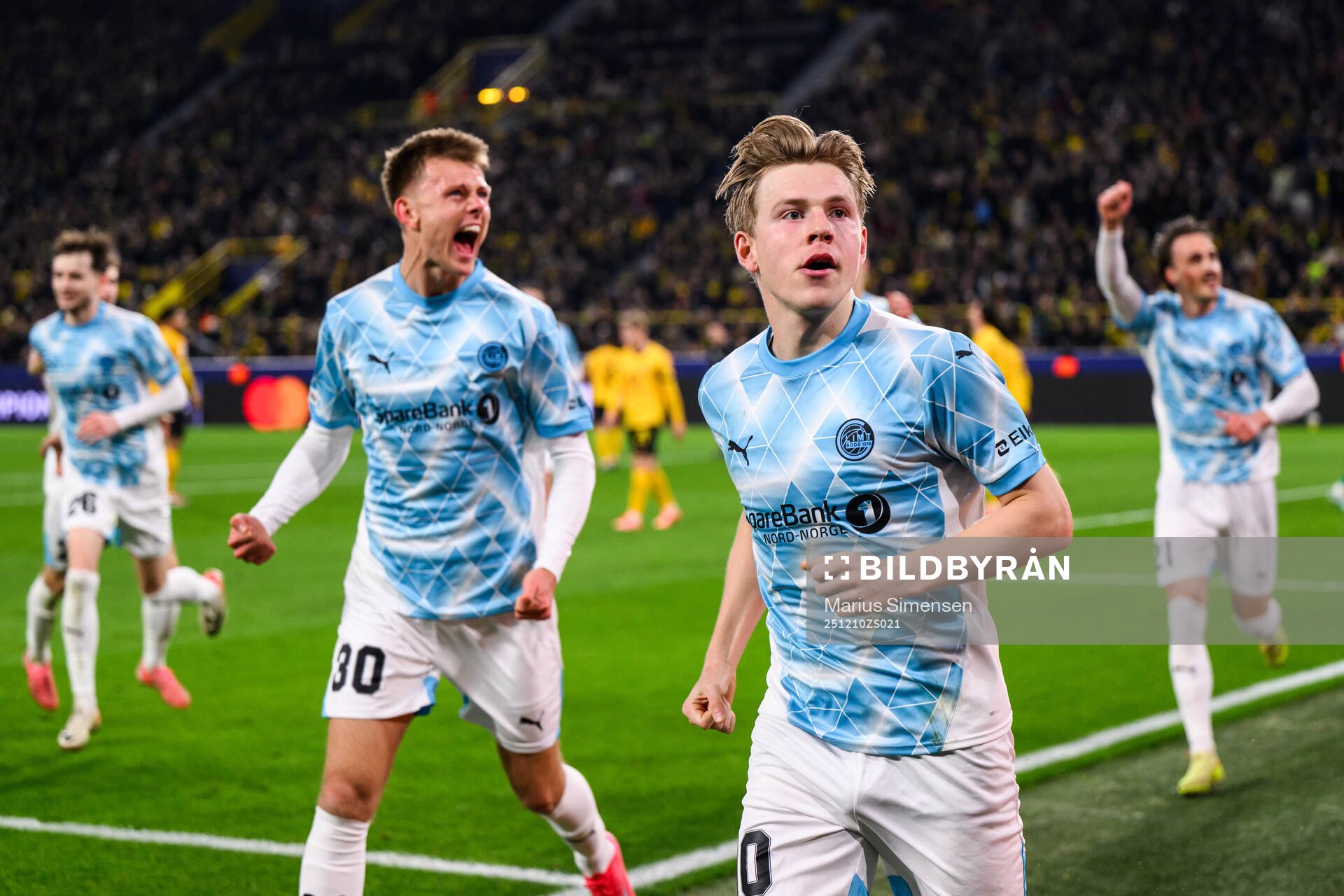 Jens Petter Hauge of Bodø/Glimt celebrates