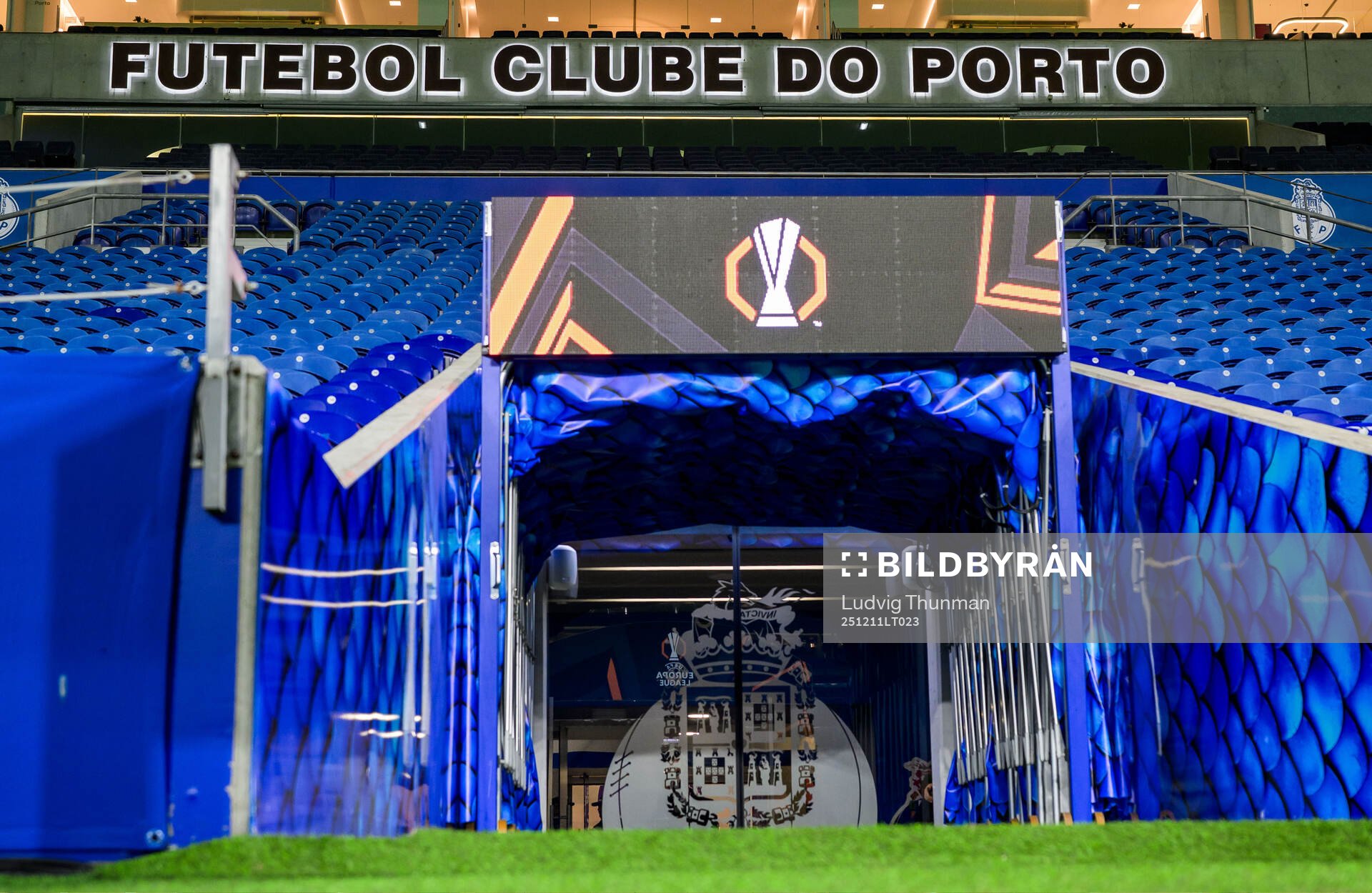 General view of the players tunnel