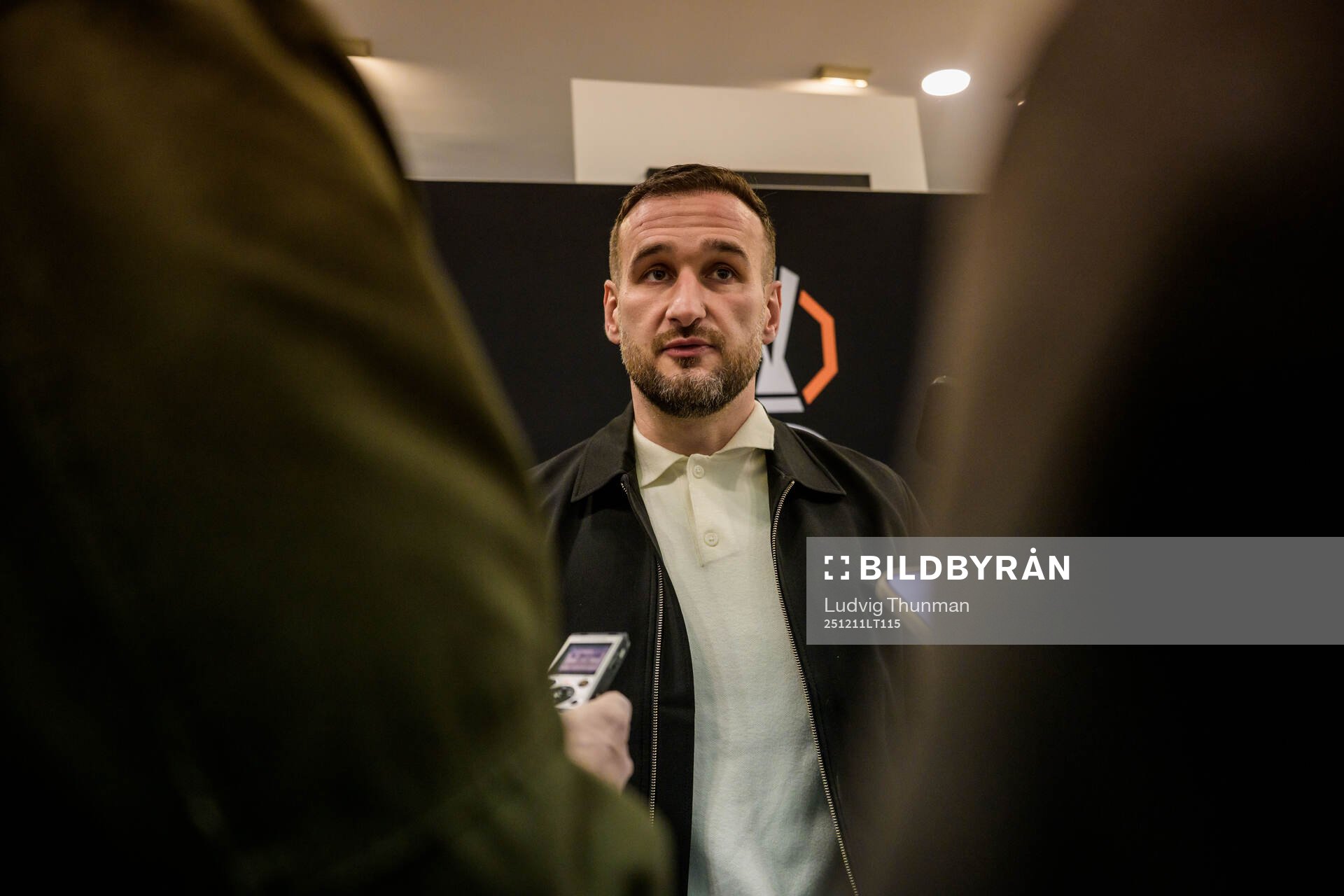 Head coach Anes Mravac of Malmö FF is being interviewed by