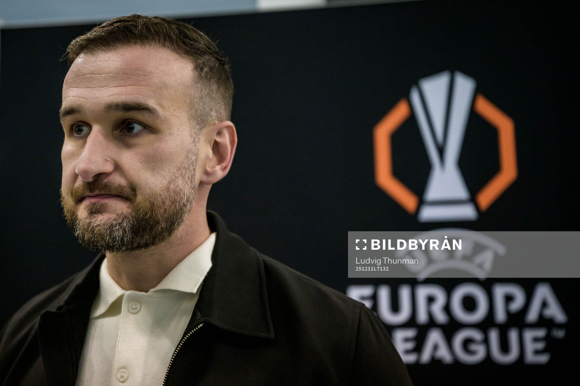 Head coach Anes Mravac of Malmö FF is being interviewed by