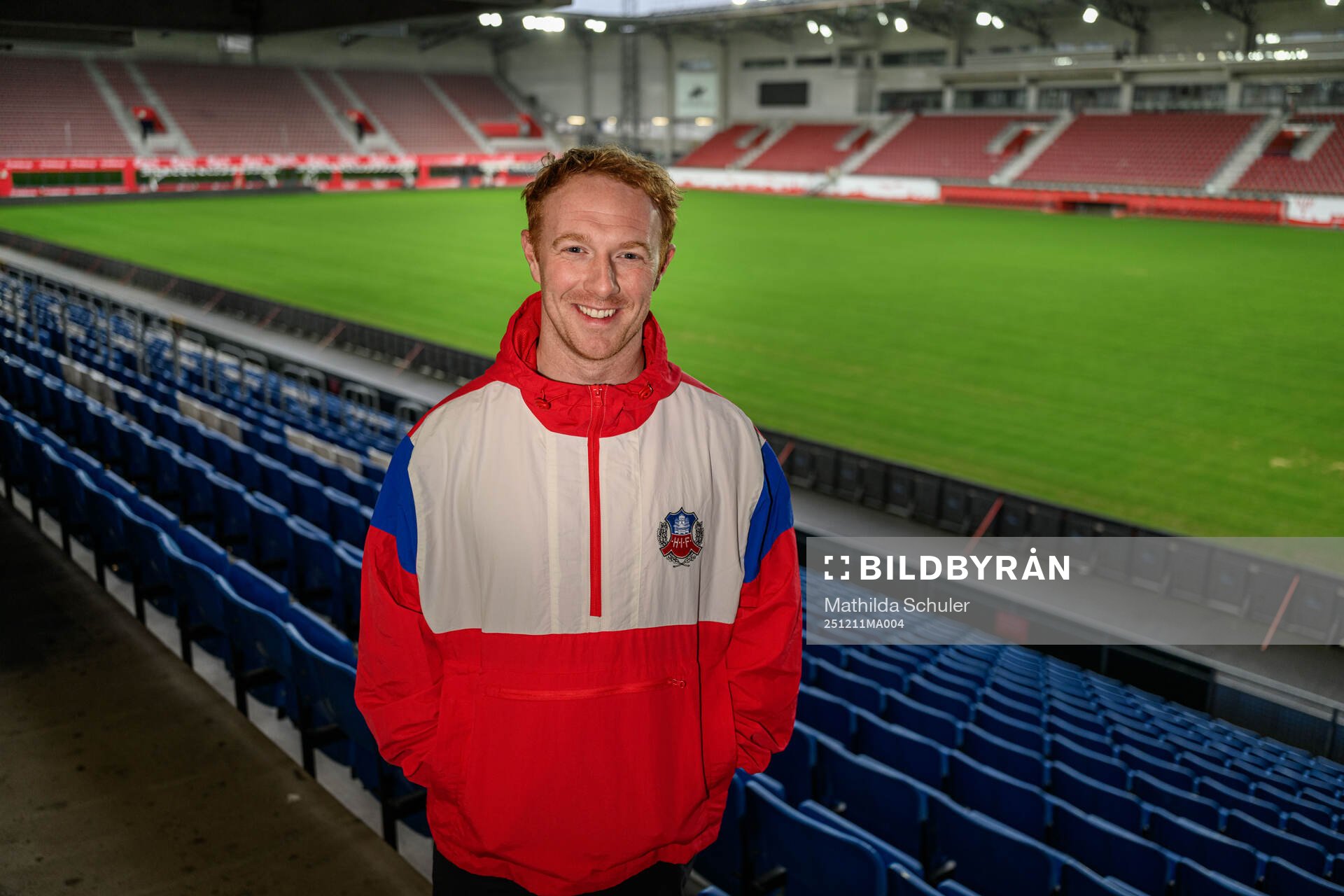 Helsingborgs tränare Stevie Grieve för ett porträtt