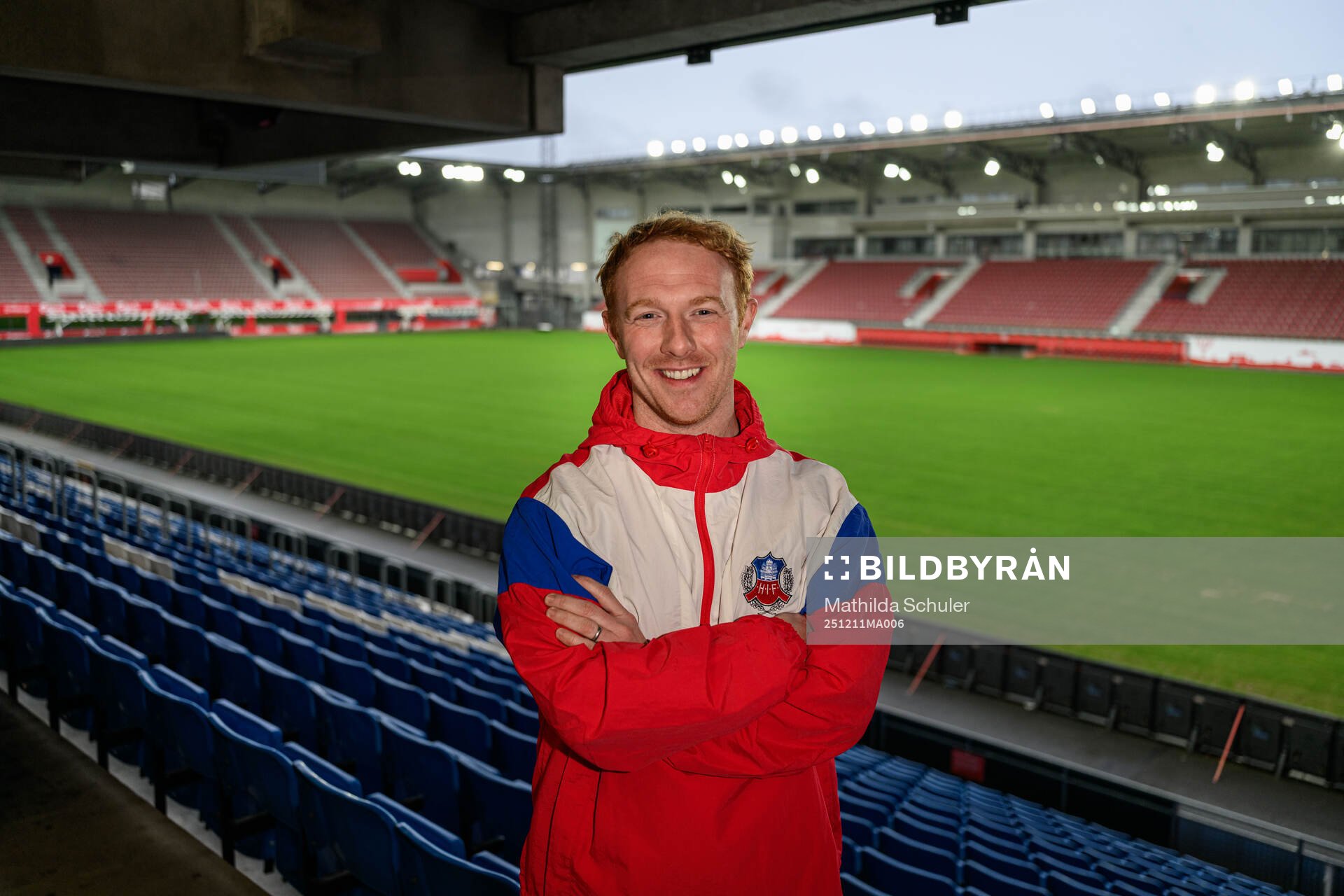 Helsingborgs tränare Stevie Grieve för ett porträtt