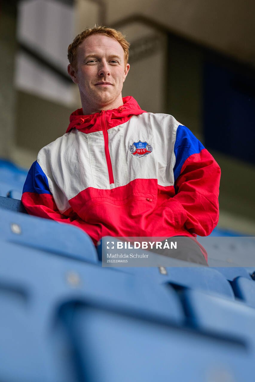 Helsingborgs tränare Stevie Grieve för ett porträtt