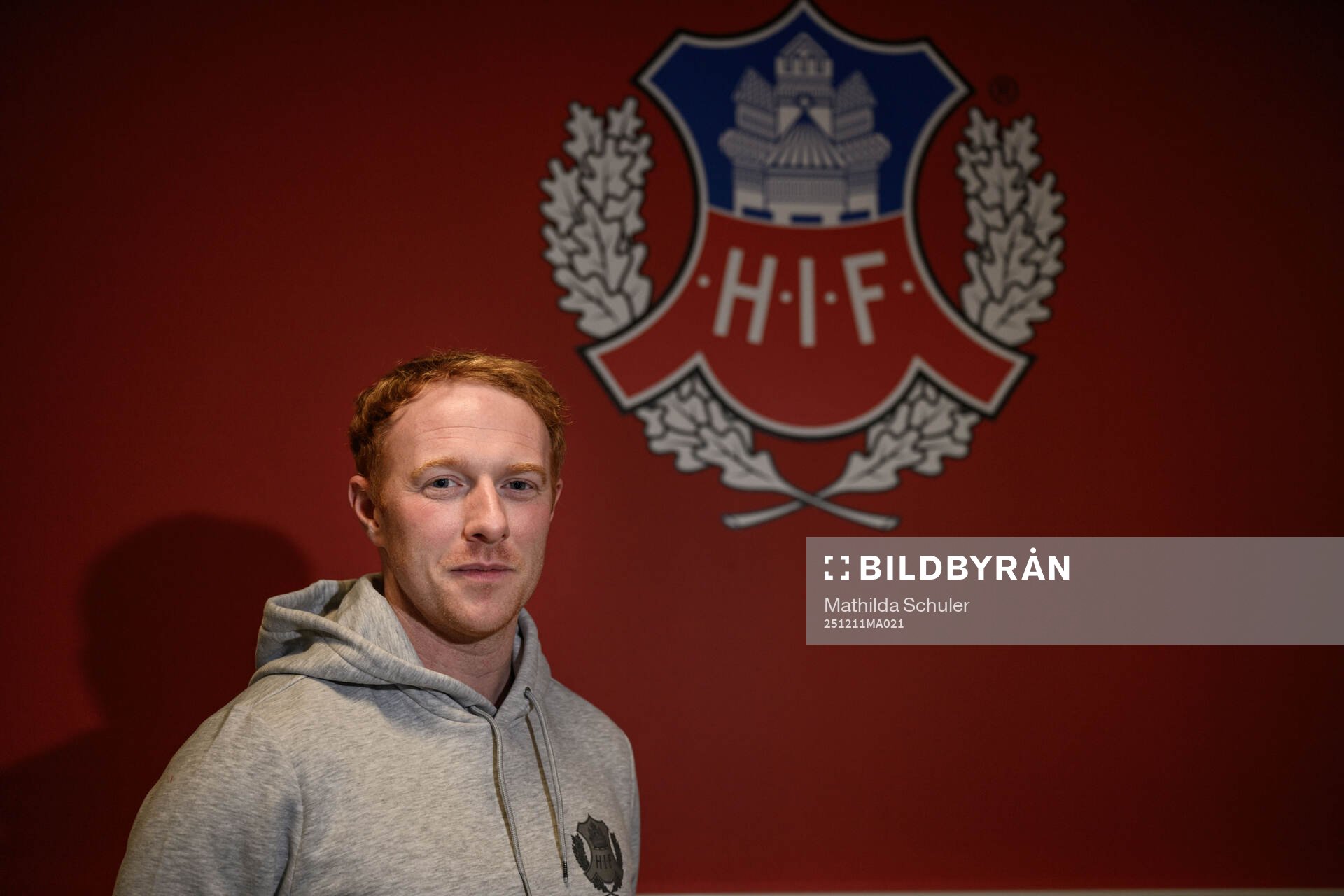 Helsingborgs tränare Stevie Grieve för ett porträtt