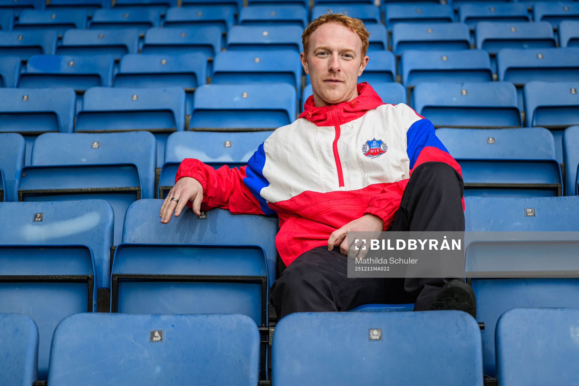 Helsingborgs tränare Stevie Grieve för ett porträtt