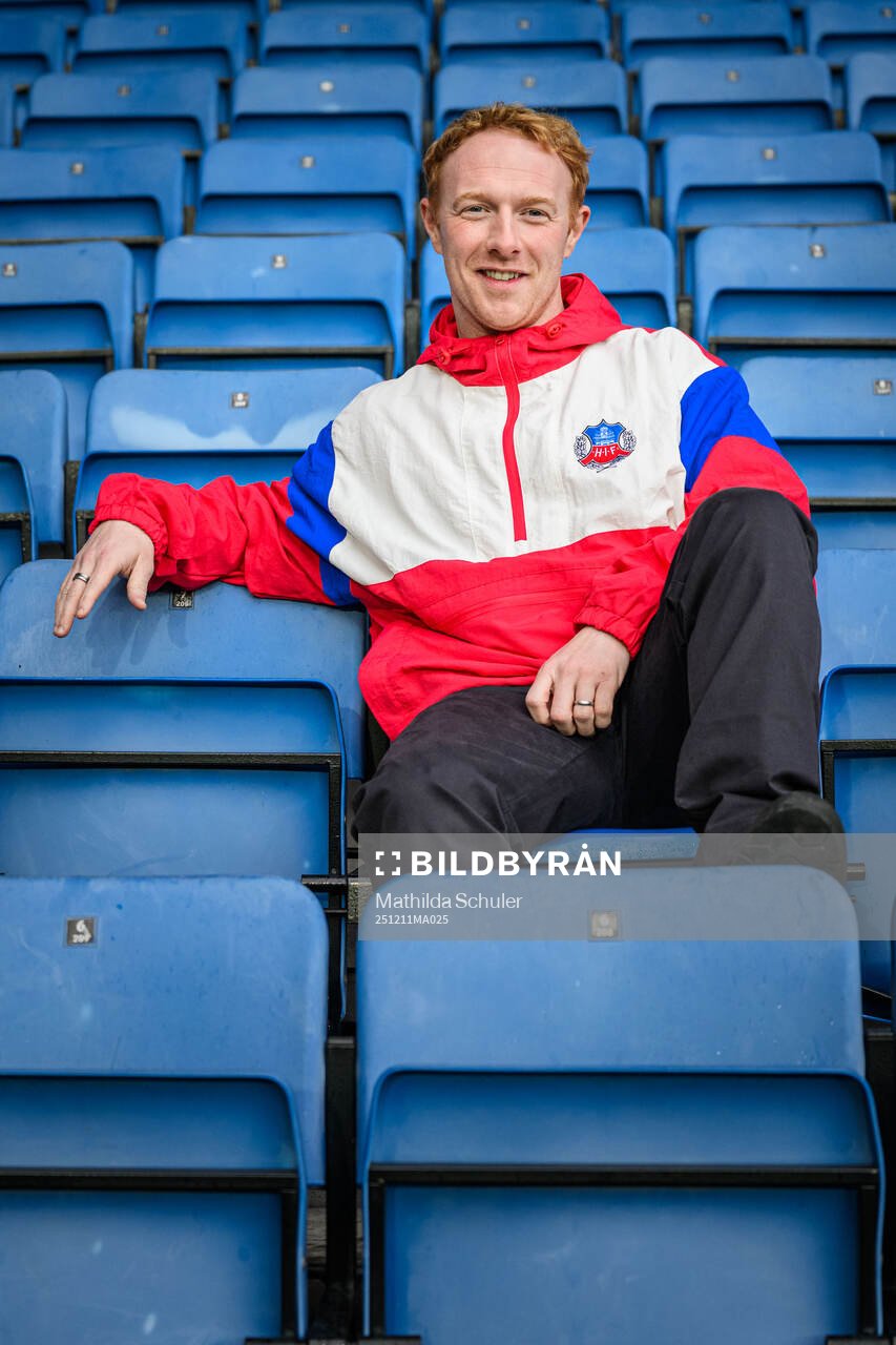 Helsingborgs tränare Stevie Grieve för ett porträtt