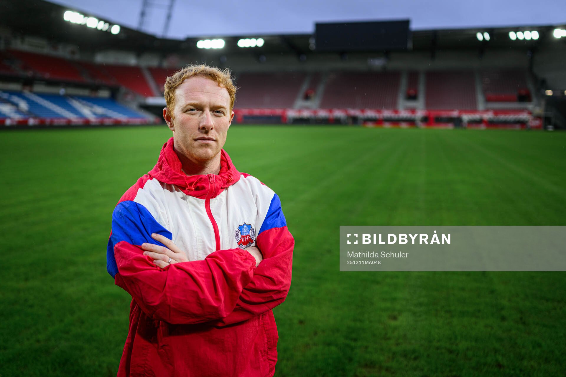 Helsingborgs tränare Stevie Grieve för ett porträtt