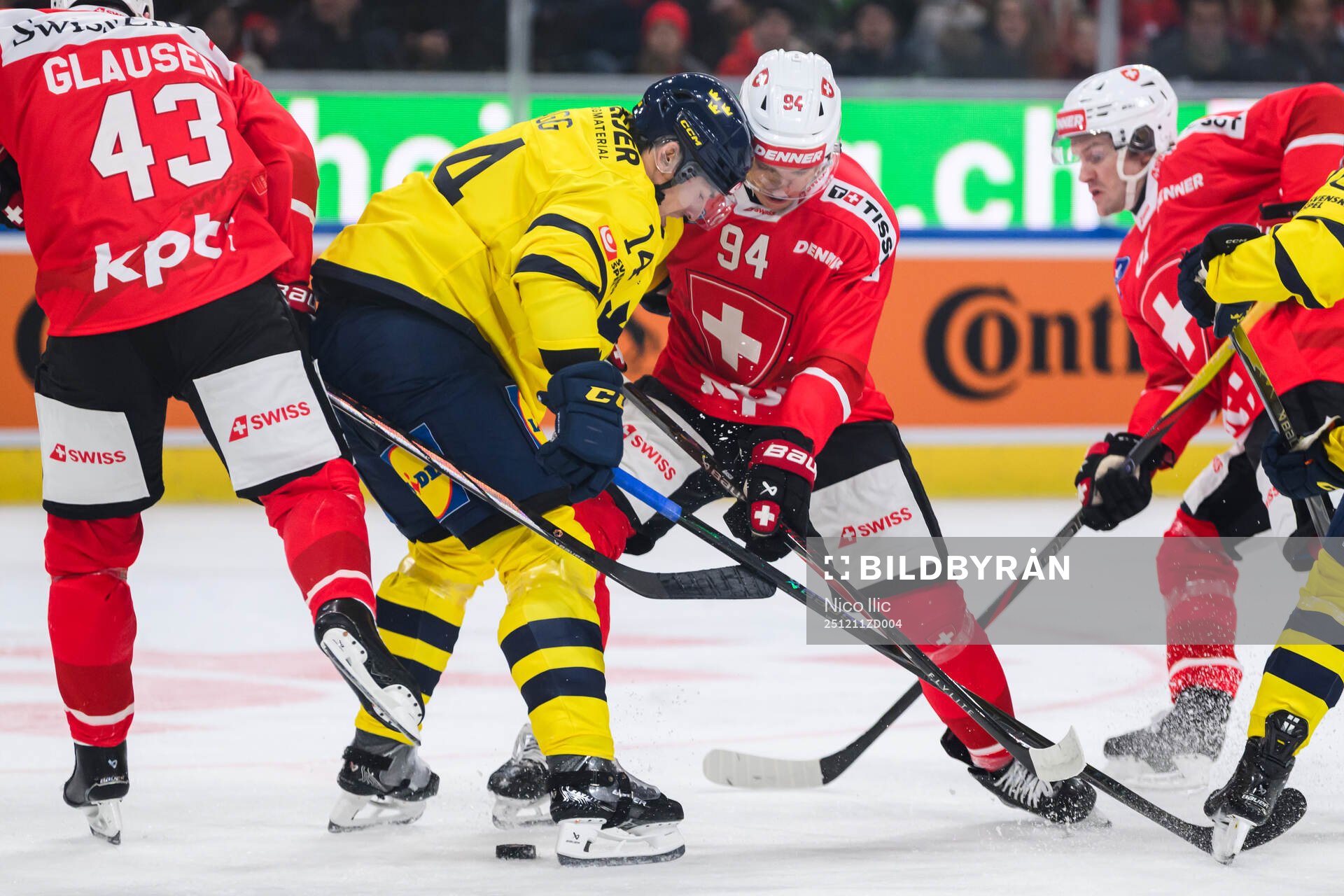 Robert Hägg of Sweden and Attilio Biasca of Switzerland in