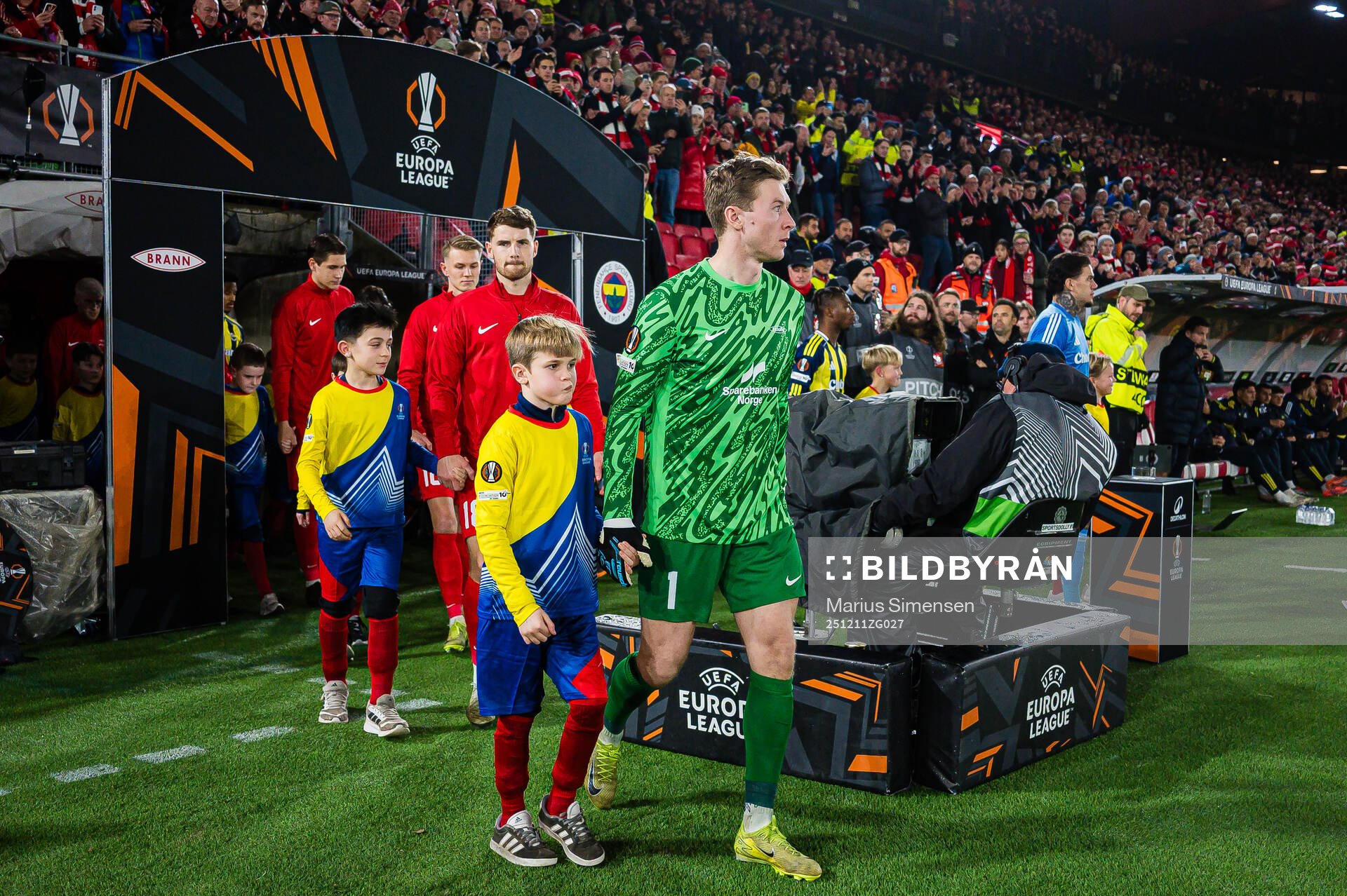 Goalkeeper Mathias Dyngeland of Brann