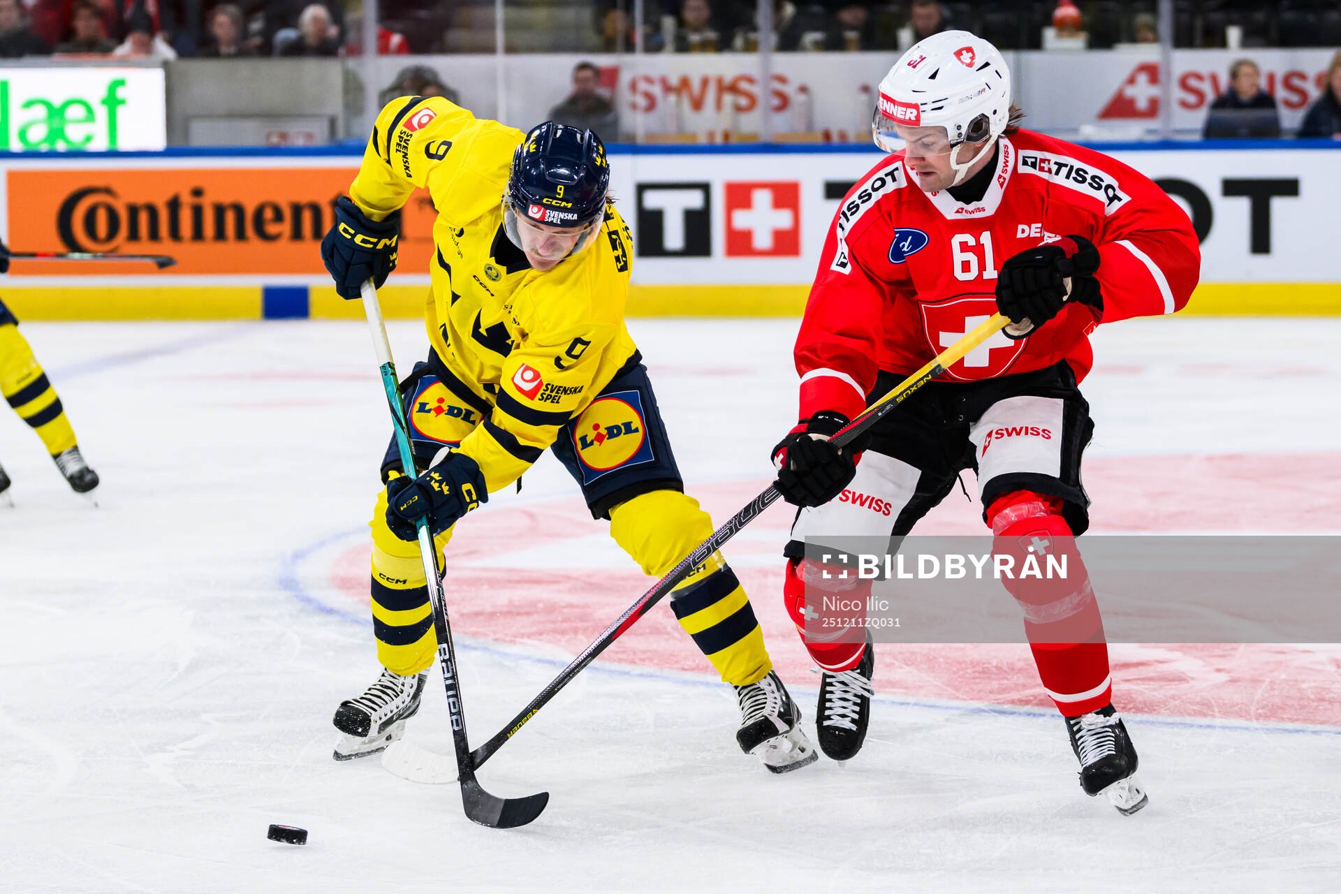 Marcus Sörensen of Sweden and Dario Rohrbach of