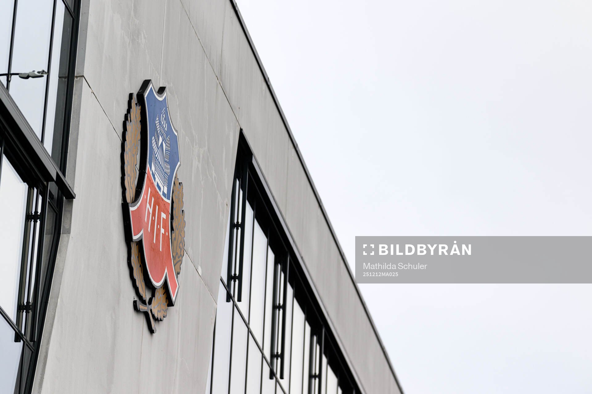 Helsingborgs klubbmärke på Olympia