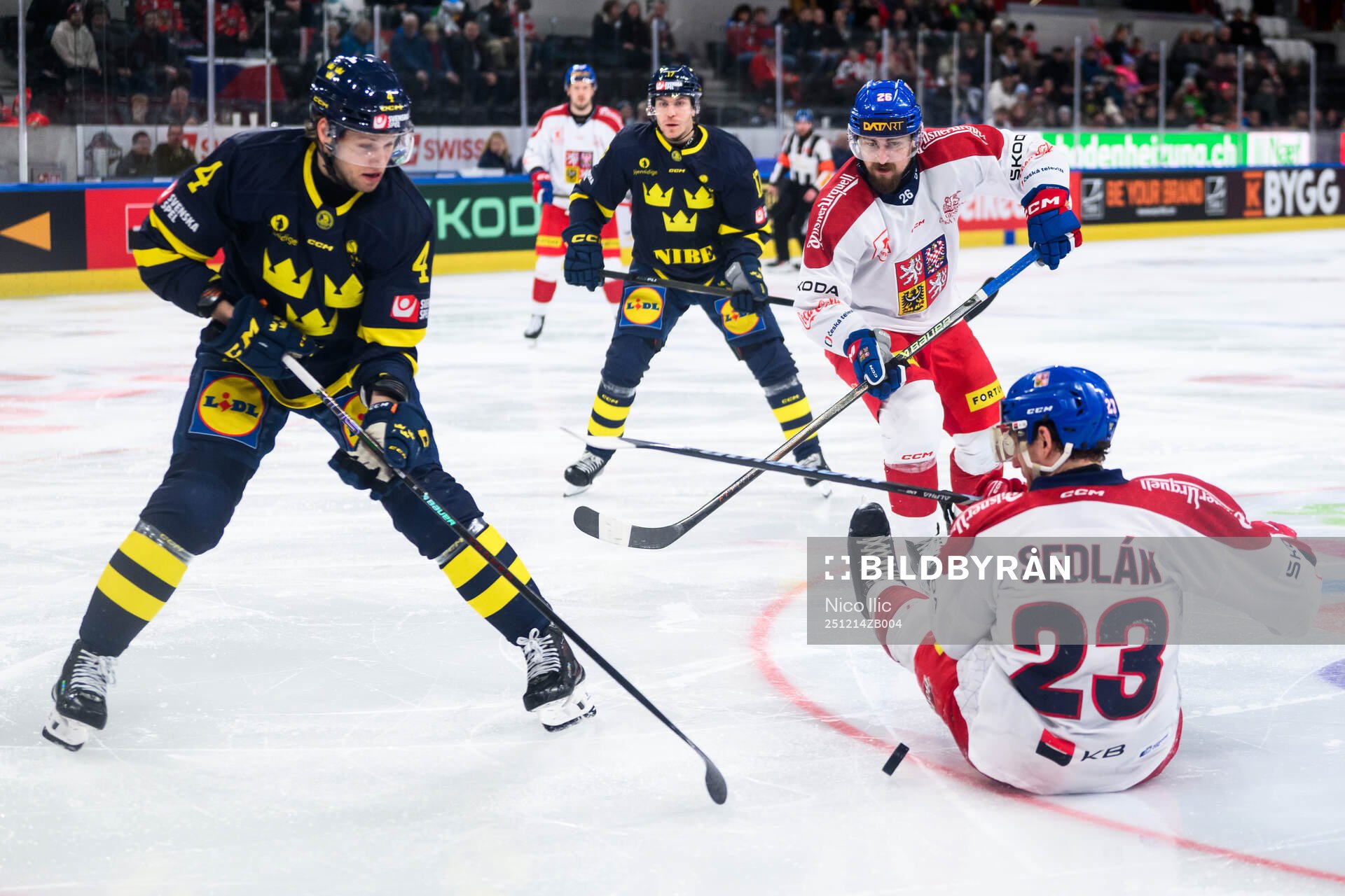 Jacob Larsson of Sweden and Lukas Sedlak  of Czech Republic