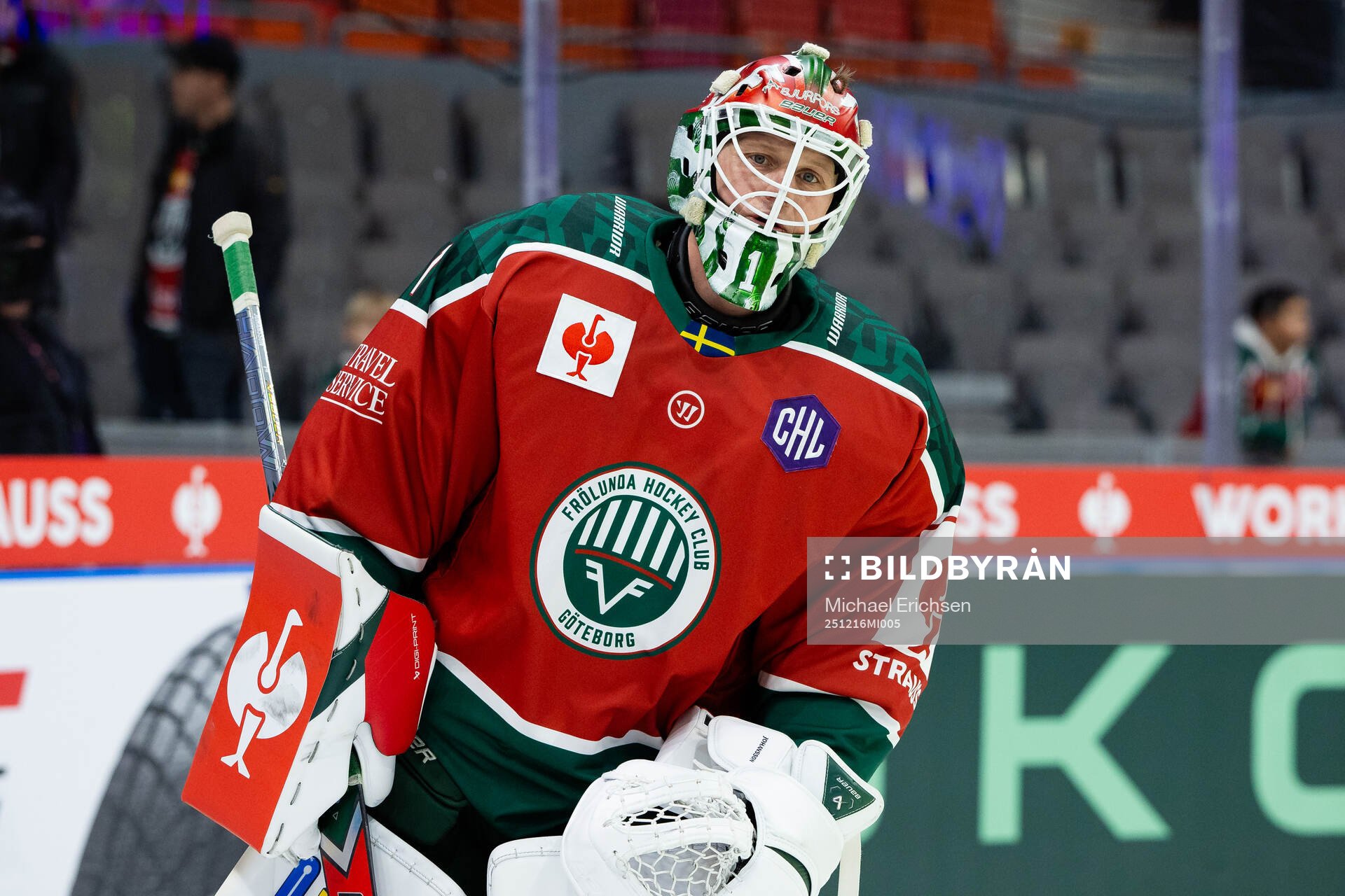 Goaltender Lars Johansson of Frölunda