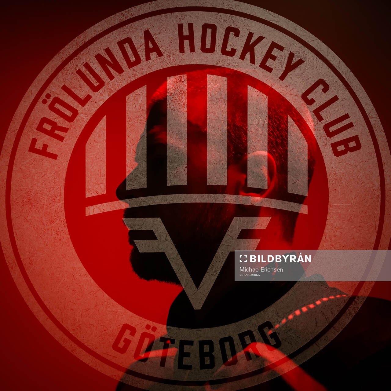A double exposure of Christian Folin of Frölunda