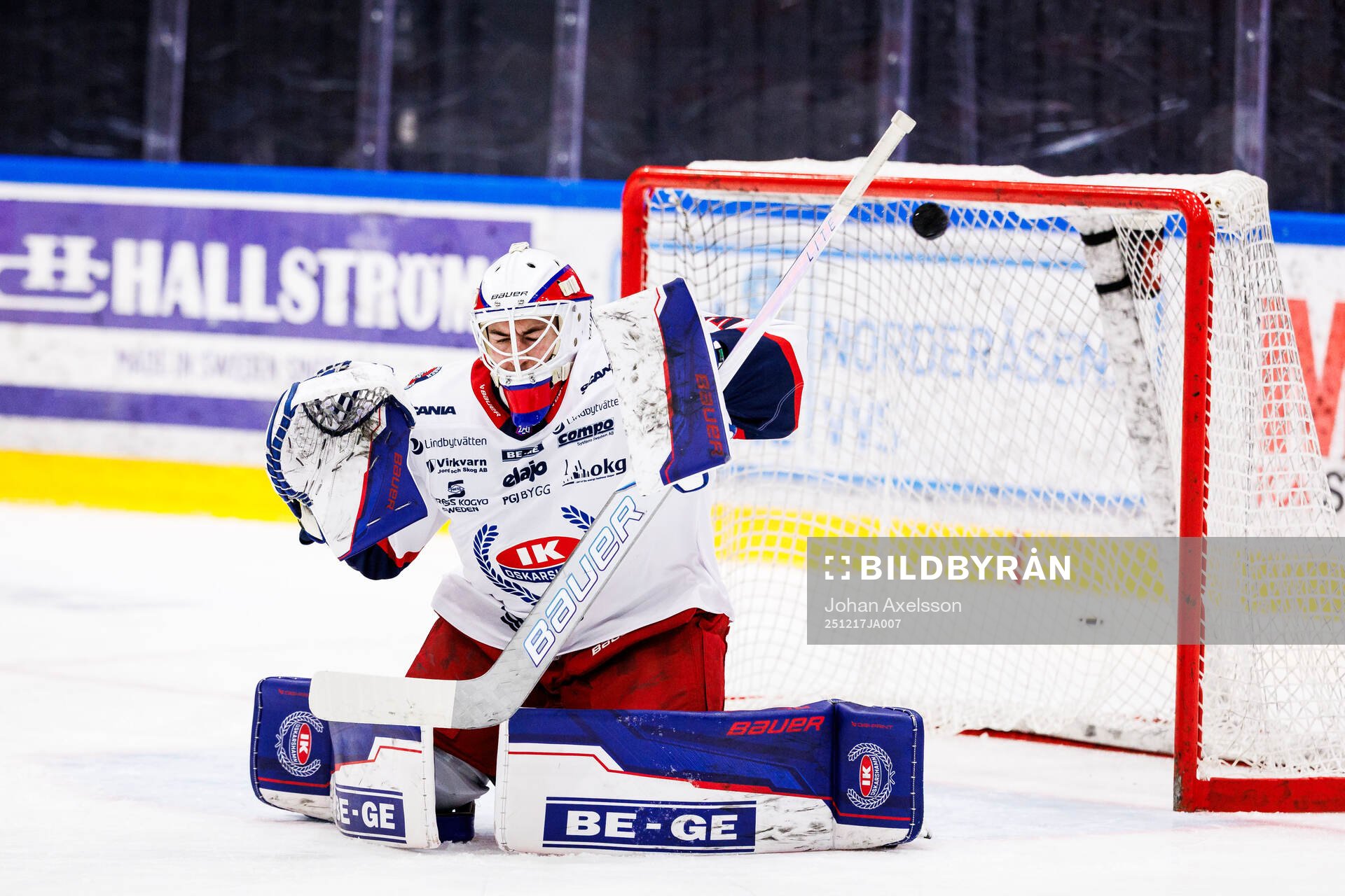 Oskarshamns målvakt Simon Folkesson