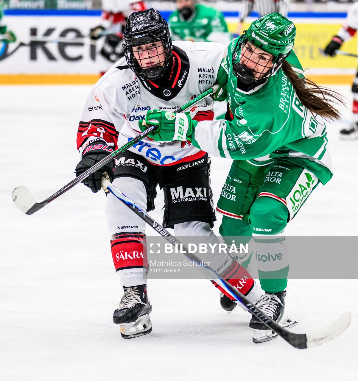 Malmös Nele Bachmann och Rögles Emma Rehn