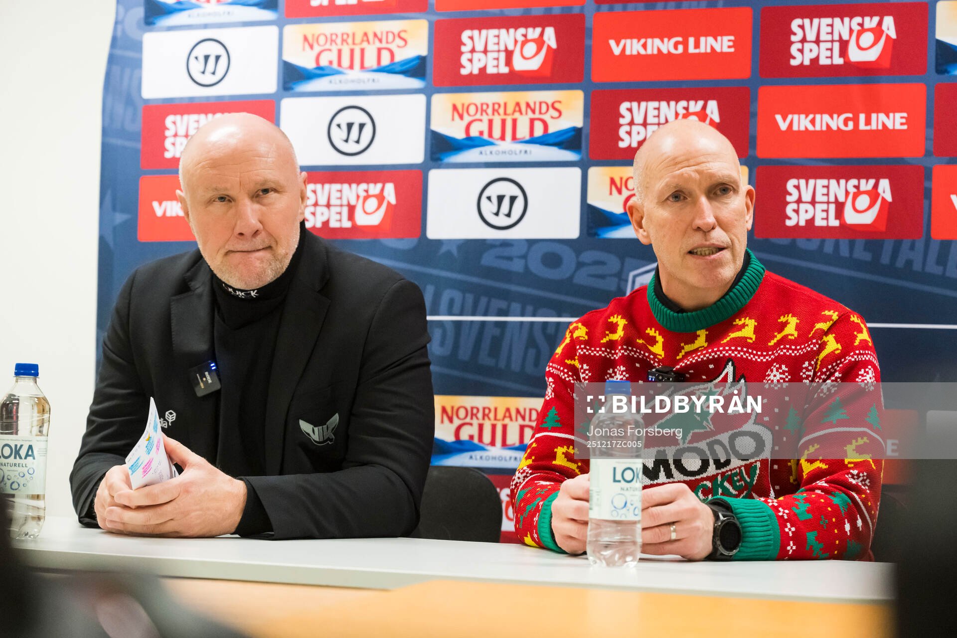 Västerås tränare Peter Andersson och Modos tränare