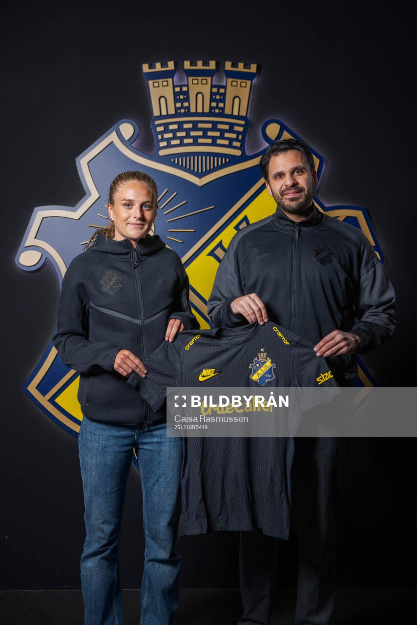 Lisa Björk och AIKs sportchef Zinar Spindari