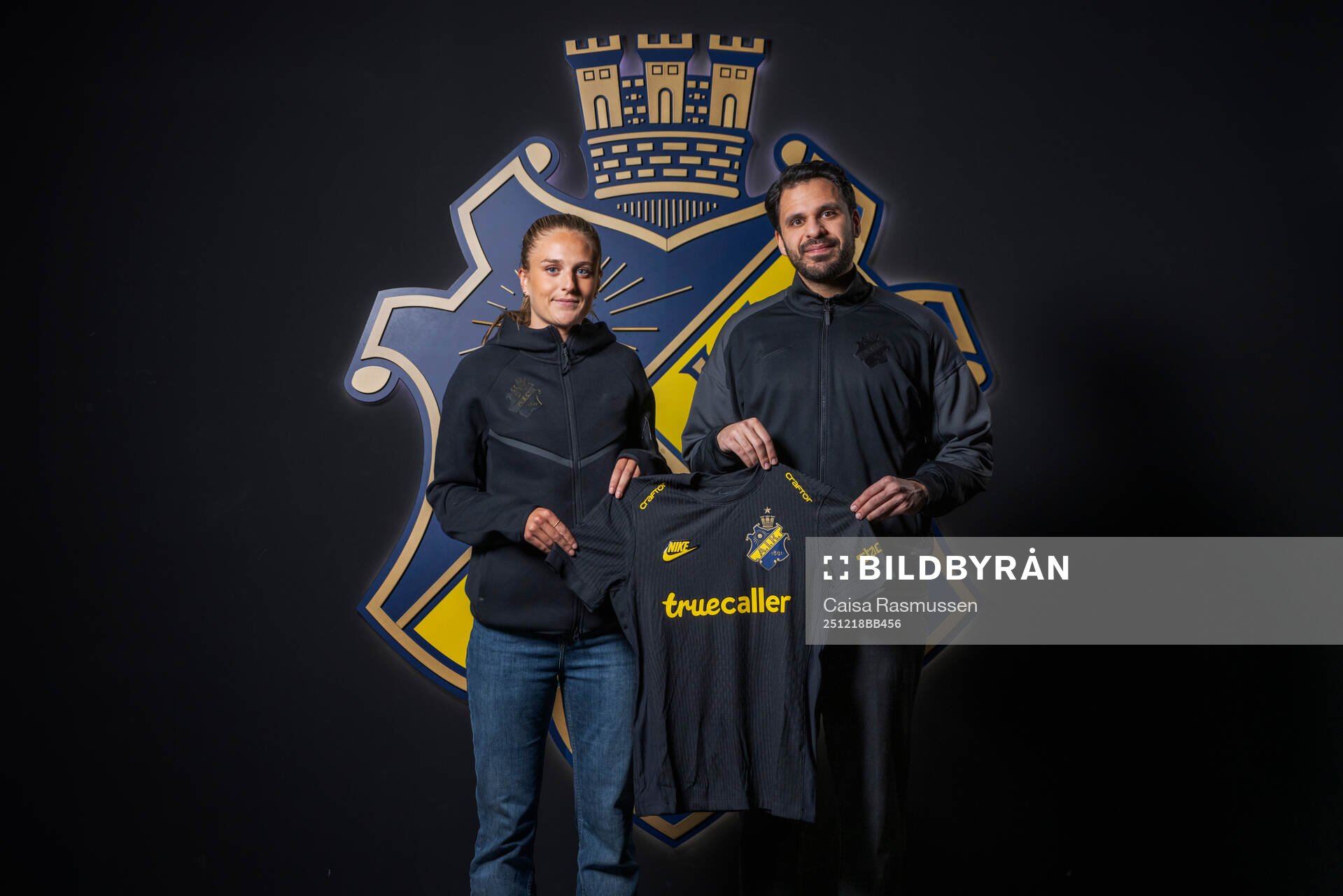 Lisa Björk och AIKs sportchef Zinar Spindari