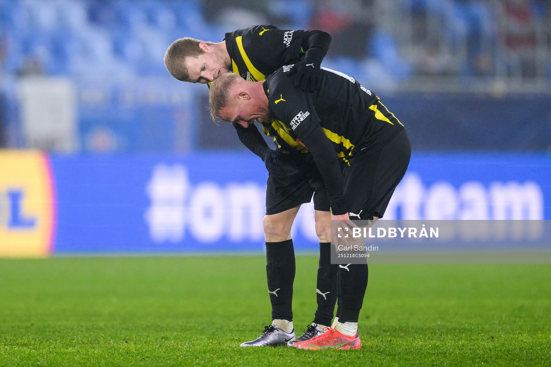 Simon Gustafson and Mikkel Rygaard Jensen of Häcken