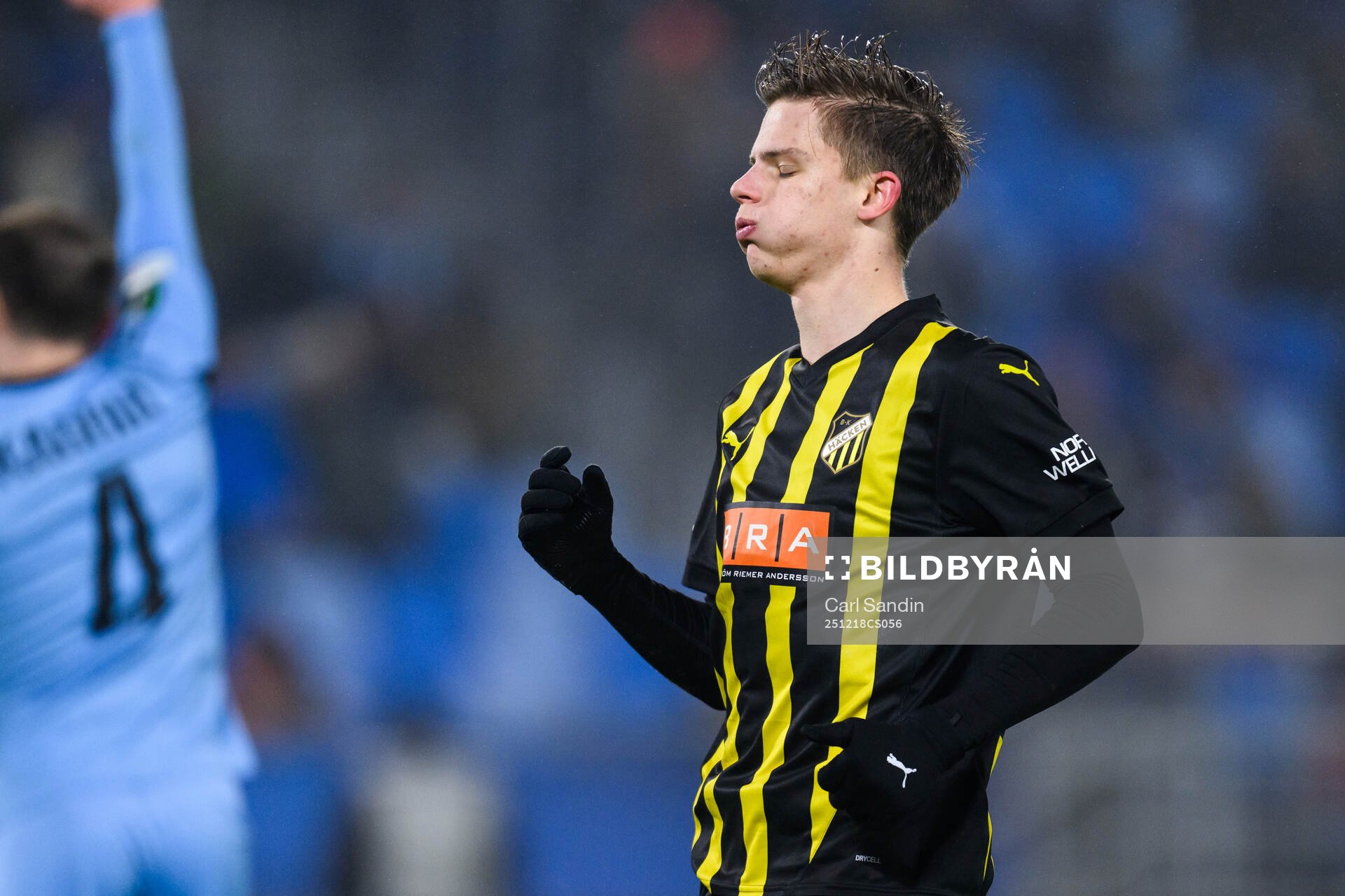 Adrian Svanbäck of Häcken looks dejected
