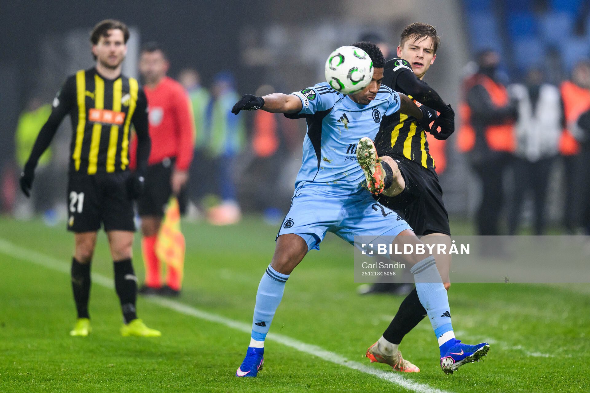 during the UEFA Conference League between Slovan Bratislava