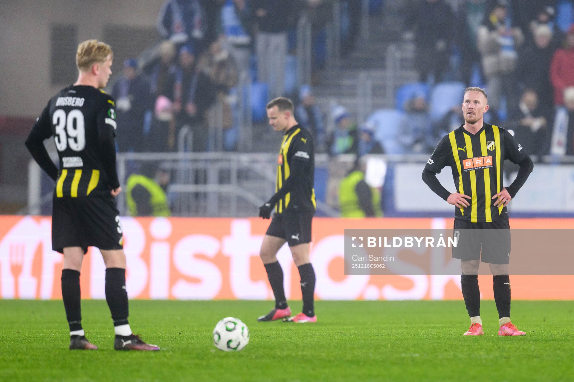 Mikkel Rygaard Jensen of Häcken looks dejected