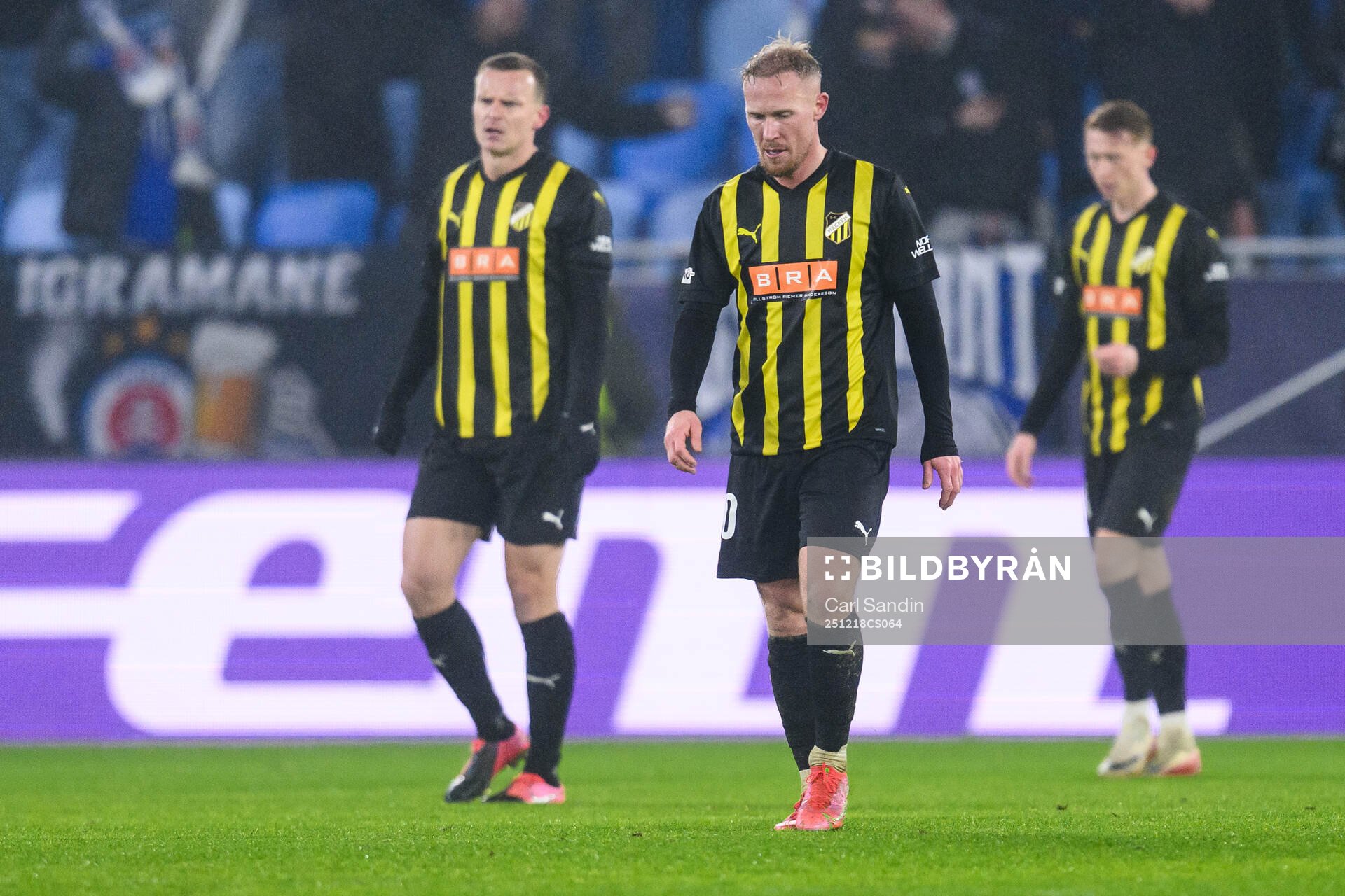 Marius Lode and Mikkel Rygaard Jensen of Häcken look