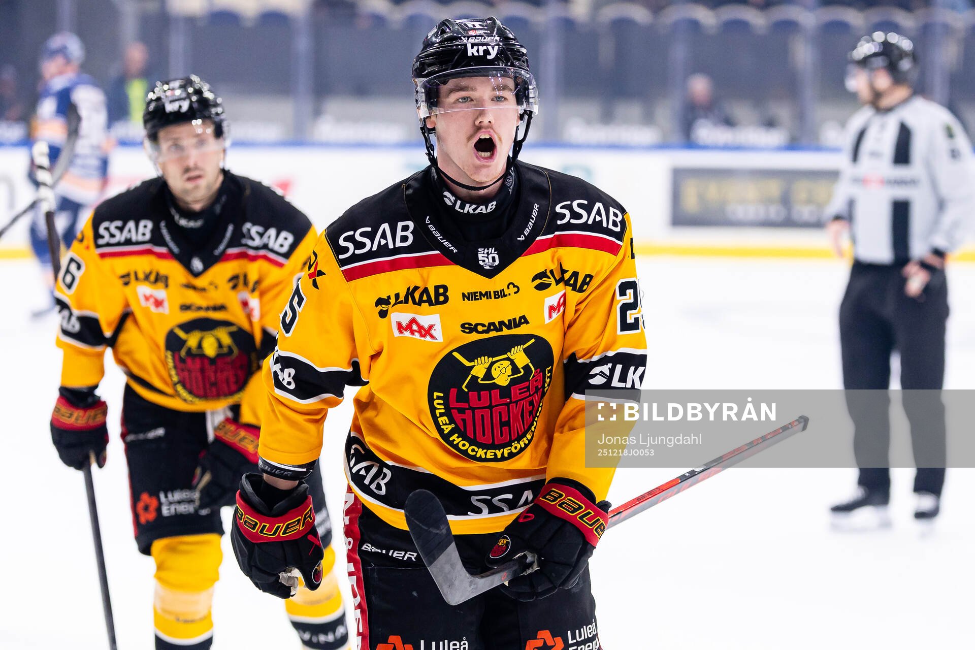 Luleås Filip Eriksson jublar