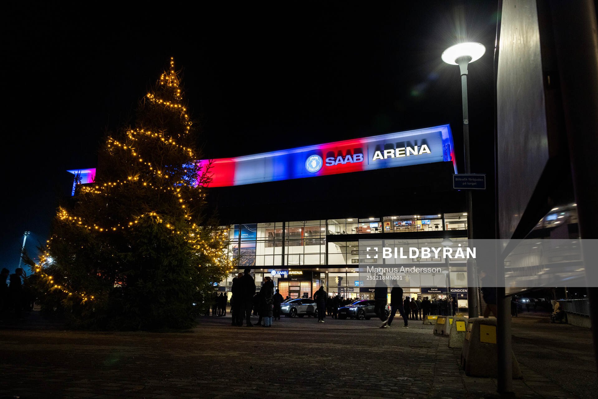 Exteriör vy av Saab Arena