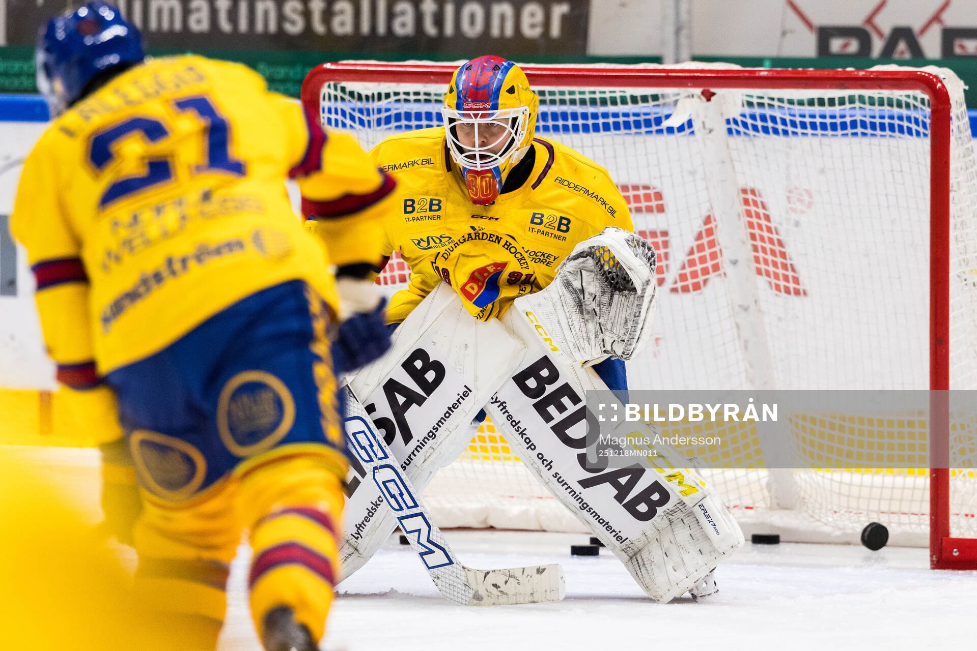 Djurgårdens målvakt Hugo Hävelid