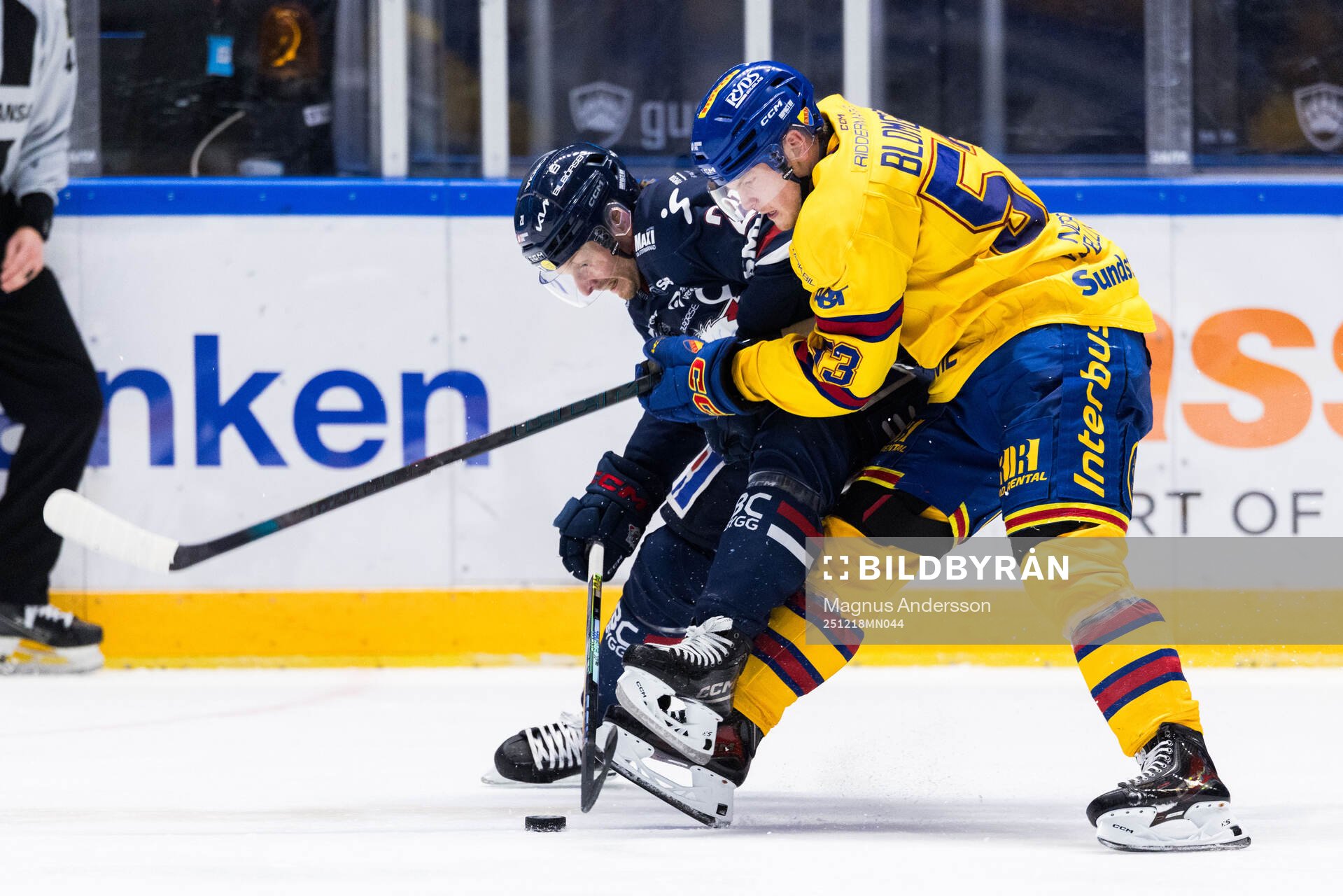 Linköpings Christoffer Ehn och Djurgårdens David Blomgren