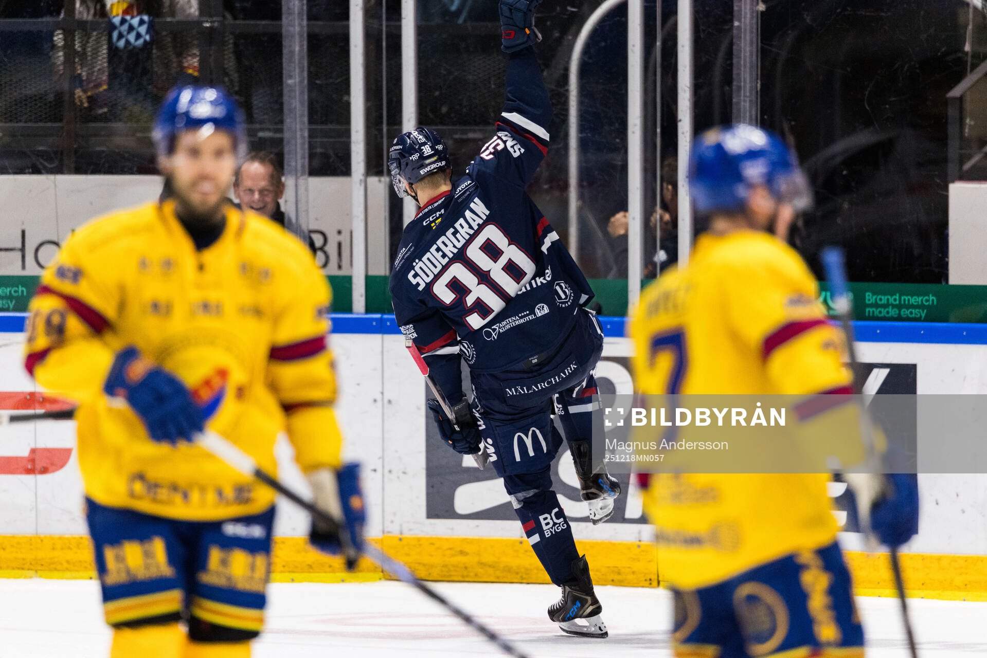 Linköpings Johan Södergran jublar