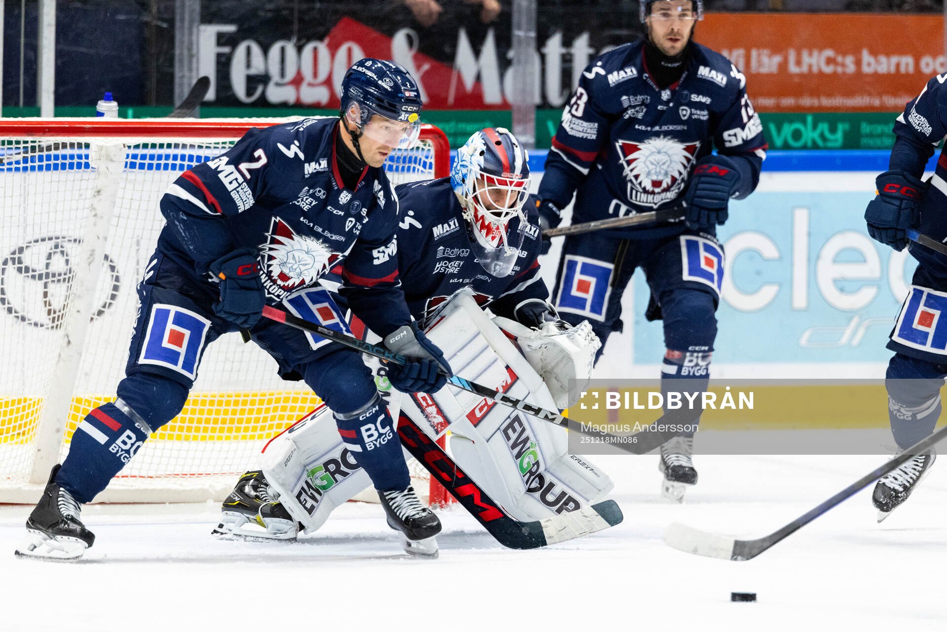 Linköpings Rasmus Rissanen och Linköpings målvakt