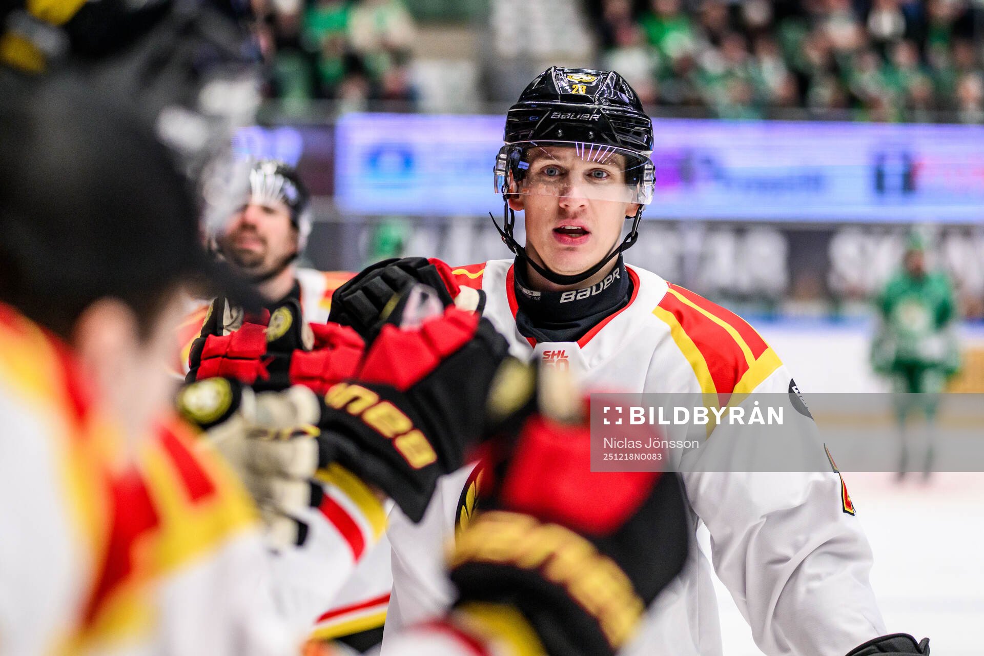 Brynäs Oskar Lindblom jublar