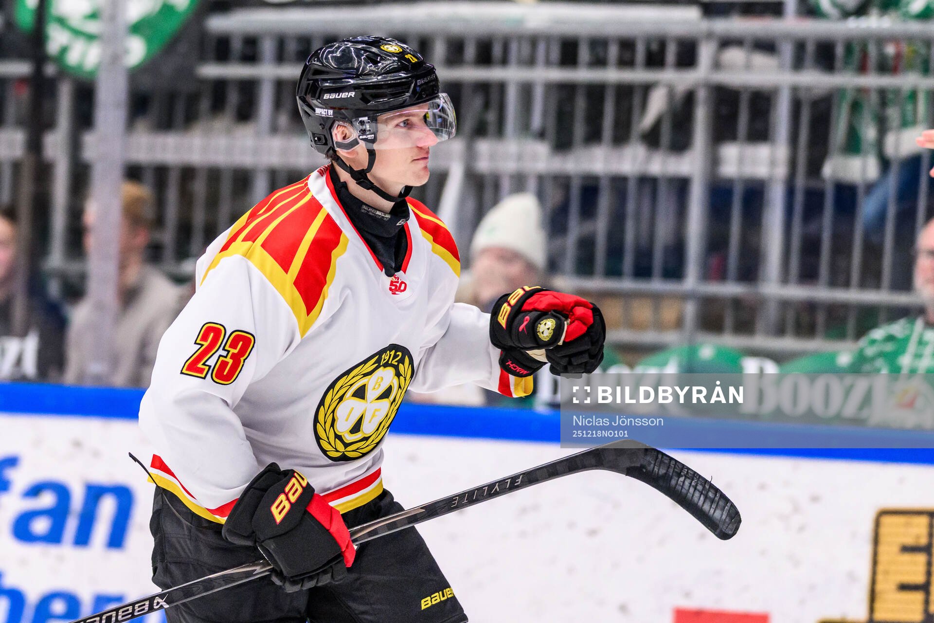 Brynäs Oskar Lindblom jublar