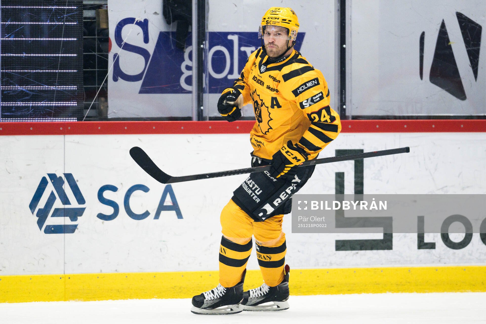 Skellefteås Oscar Lindberg jublar