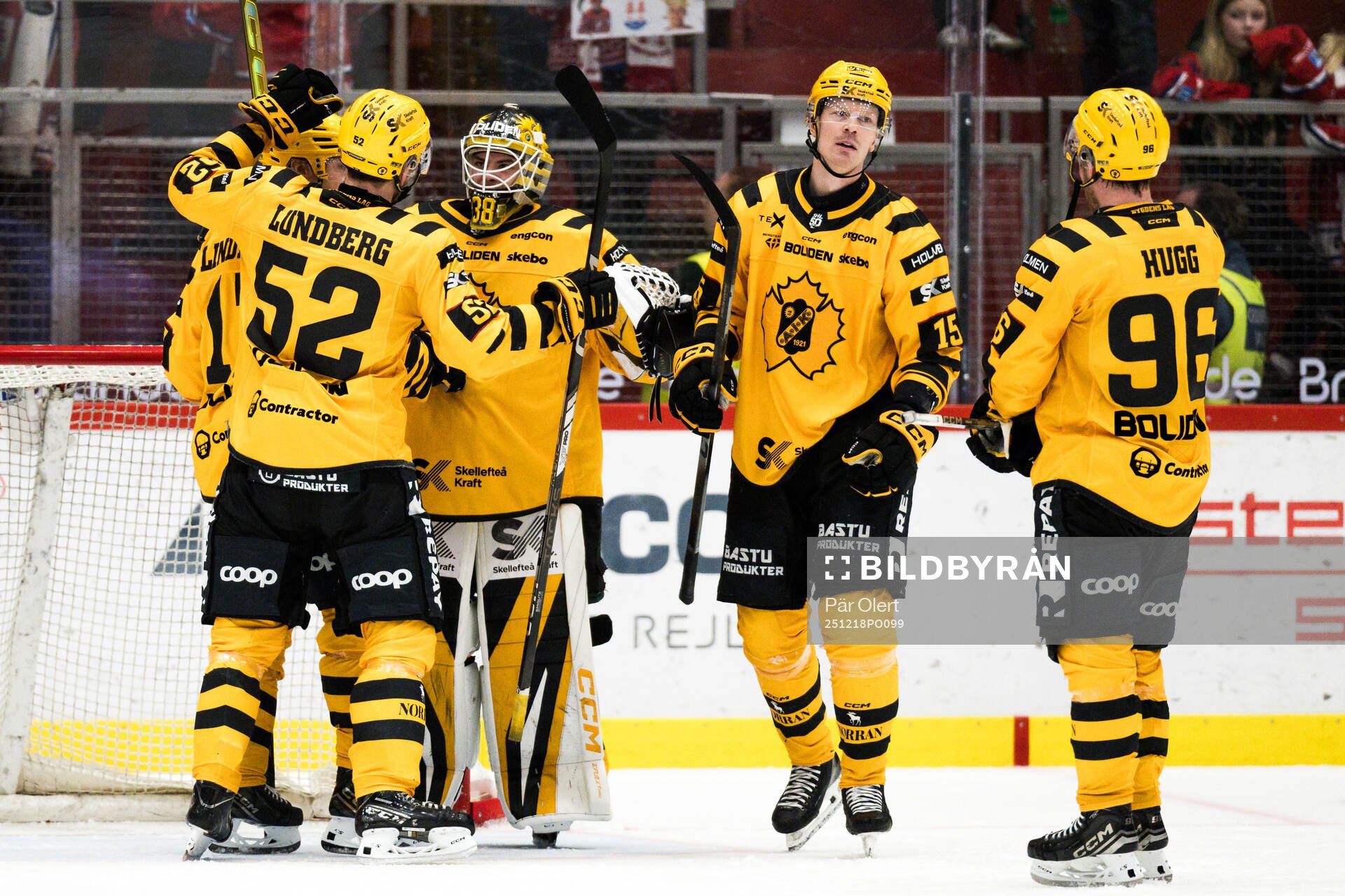 Skellefteås spelare jublar