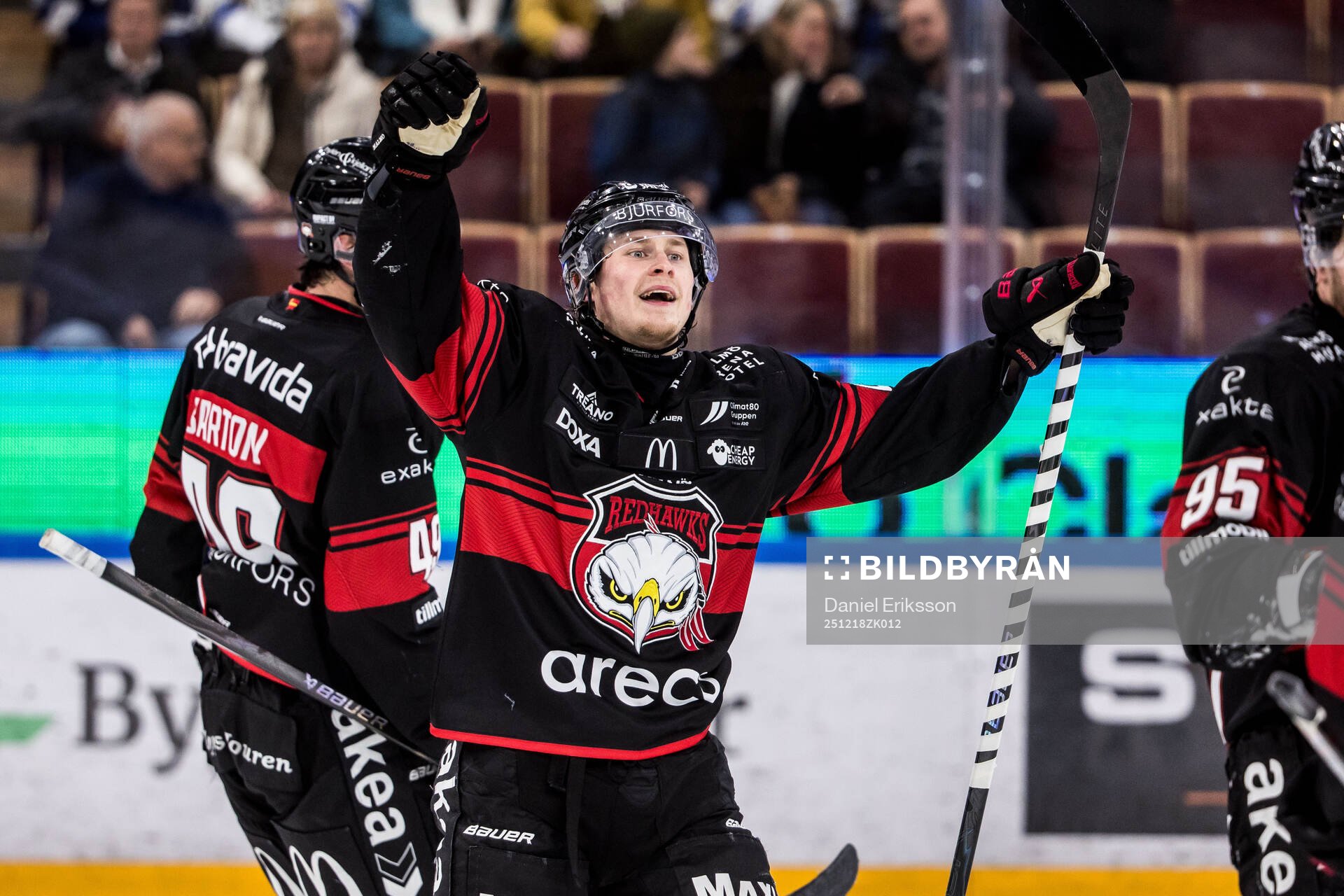 Malmö Redhawks Lauri Pajuniemi jublar