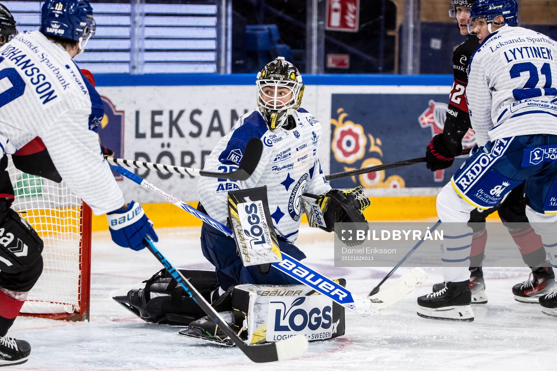 Leksands målvakt Robin Christoffersson