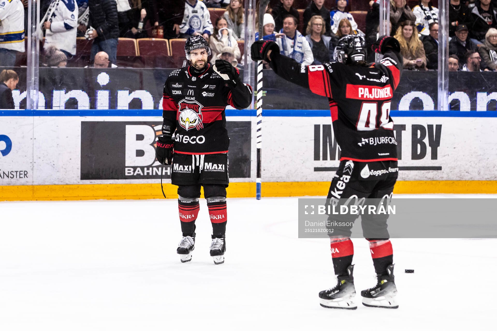 Malmö Redhawks Robin Hanzl jublar