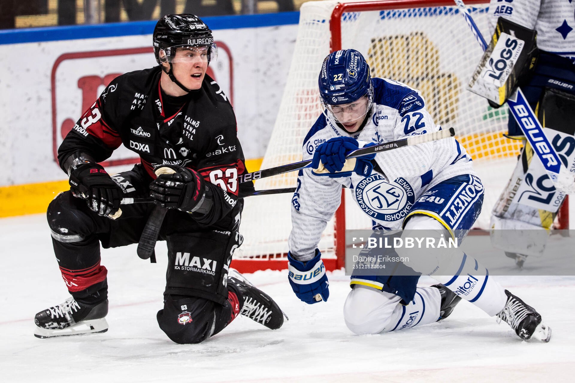 Malmö Redhawks Fredrik Händemark och Leksands Lukas