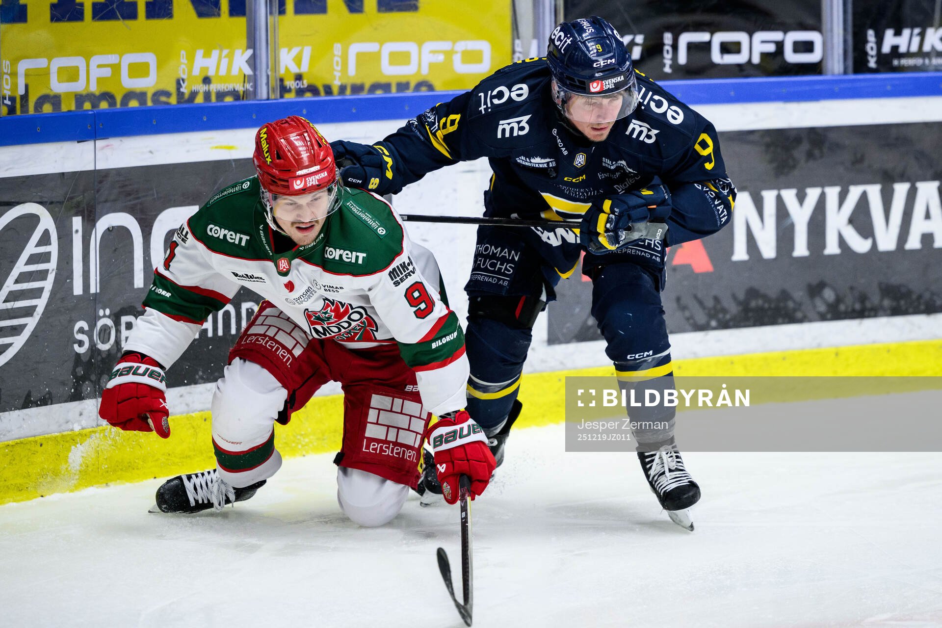 Modos Linus Andersson och Södertäljes Patrik Zackrisson