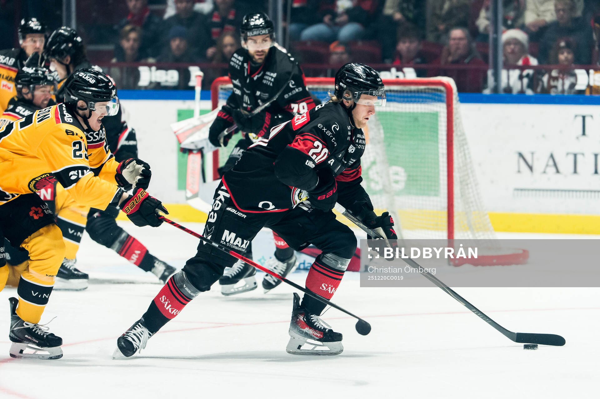 Luleås Filip Eriksson och Malmö Redhawks Thomas Berg