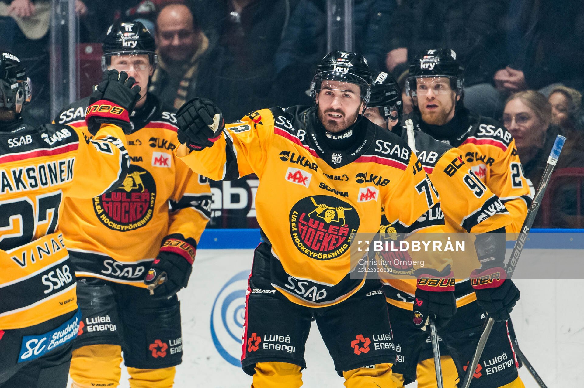 Luleås Ben Tardif jublar
